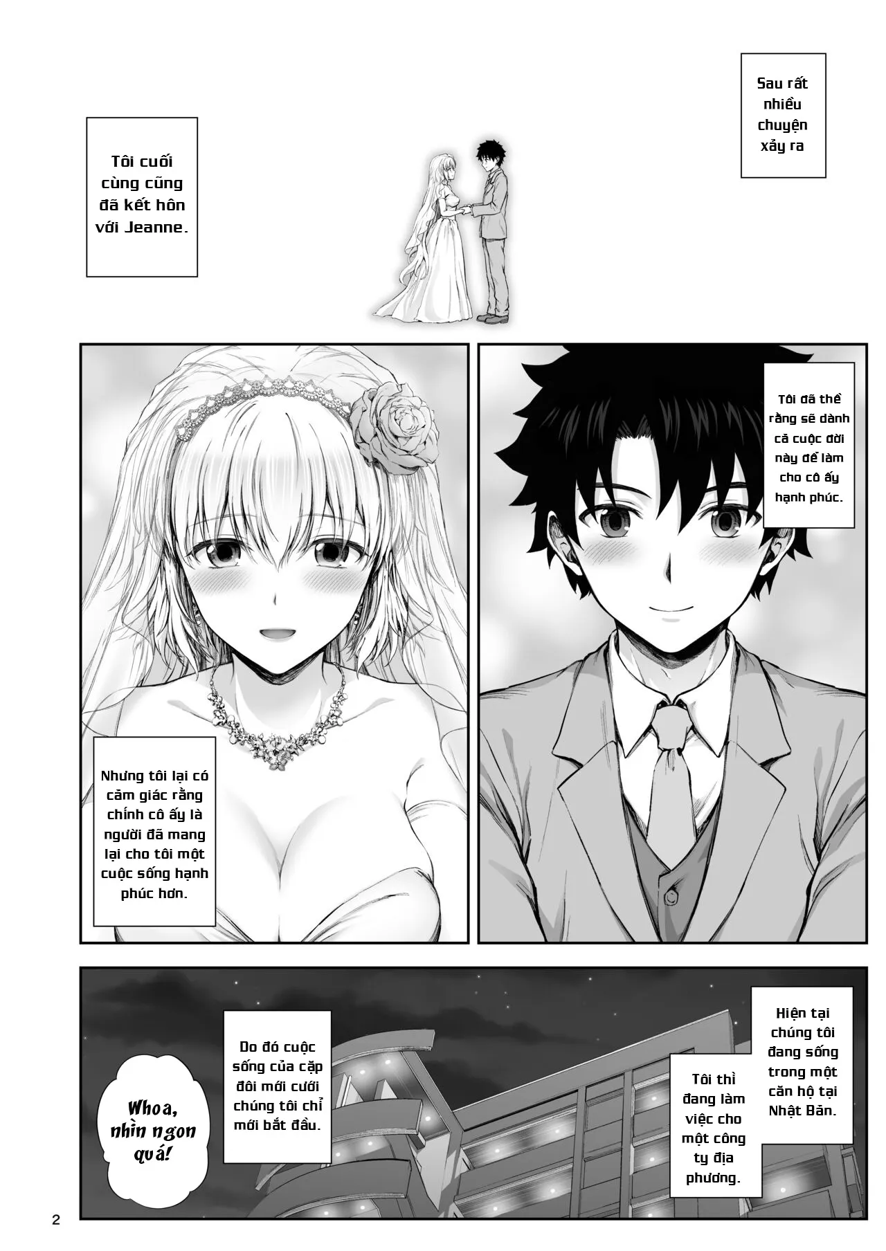 HentaiVN.net - Ảnh 4 - Cuộc sống hôn nhân với Jeanne [Kono Tabi Jeanne to Kekkon Shimashita; My Married Life With Jeanne] - Oneshot