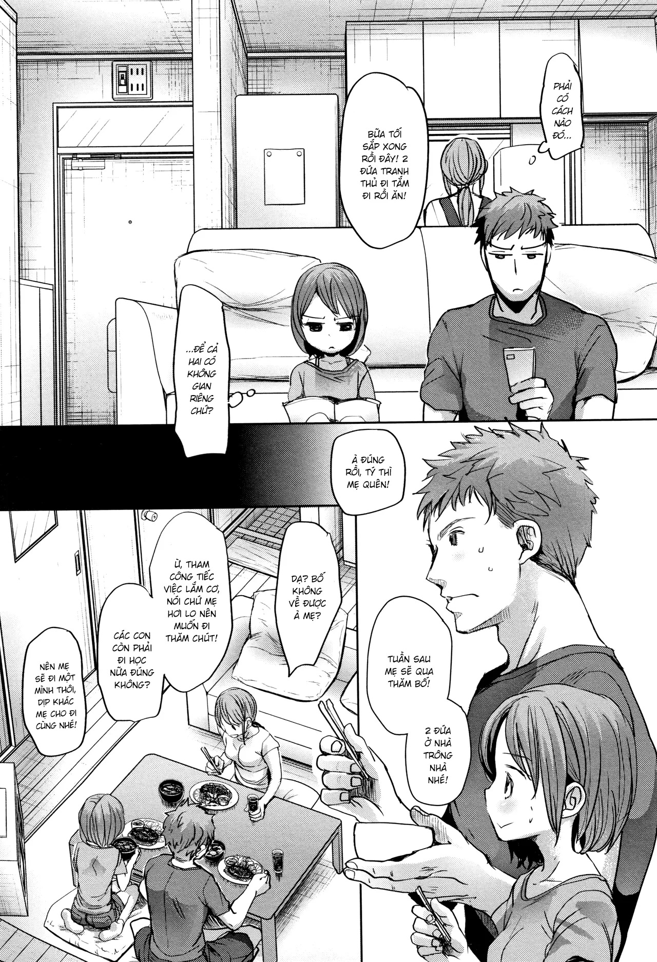 HentaiVN.net - Ảnh 10 - Khi bố mẹ vắng nhà [Oya no Inuma no Sentaku] - Oneshot