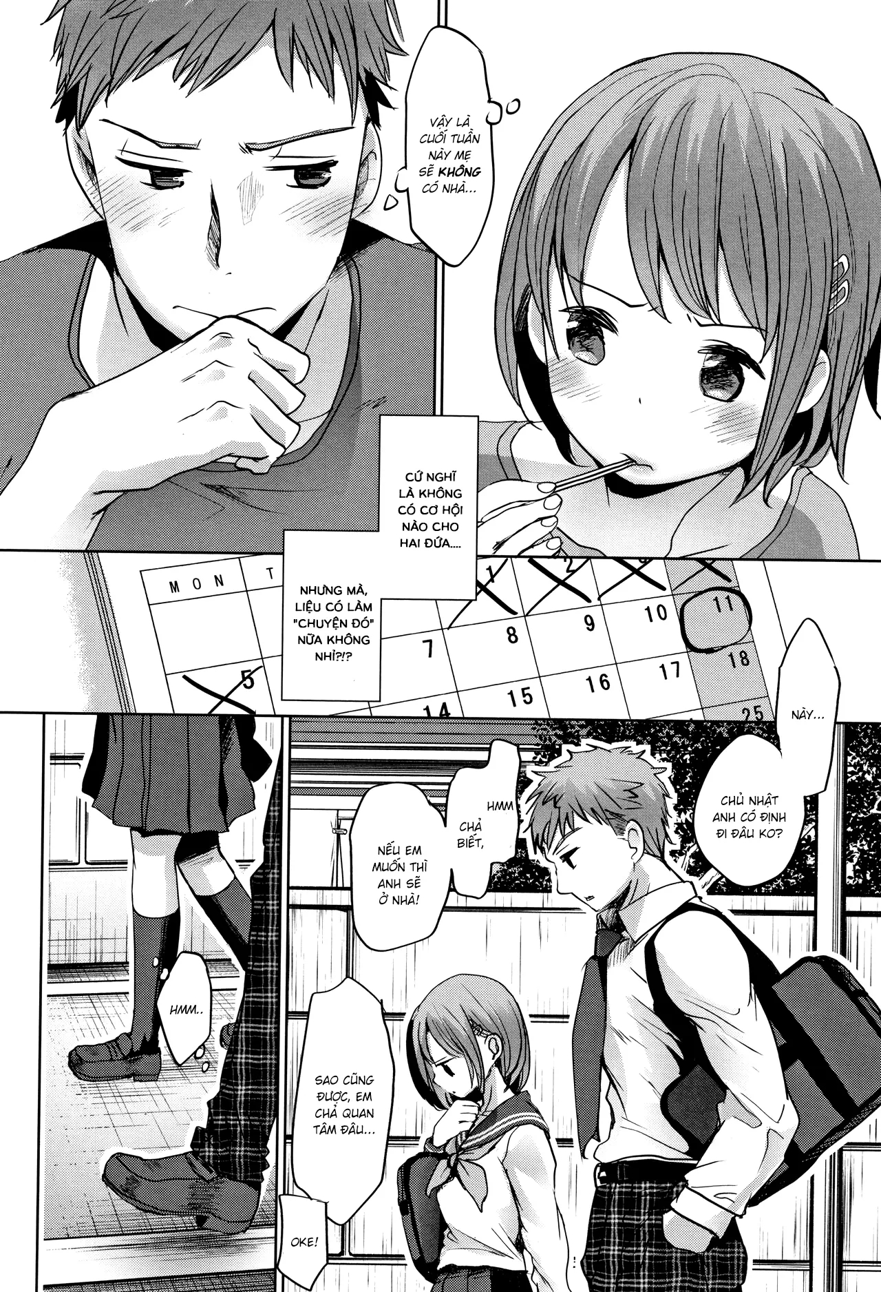 HentaiVN.net - Ảnh 11 - Khi bố mẹ vắng nhà [Oya no Inuma no Sentaku] - Oneshot