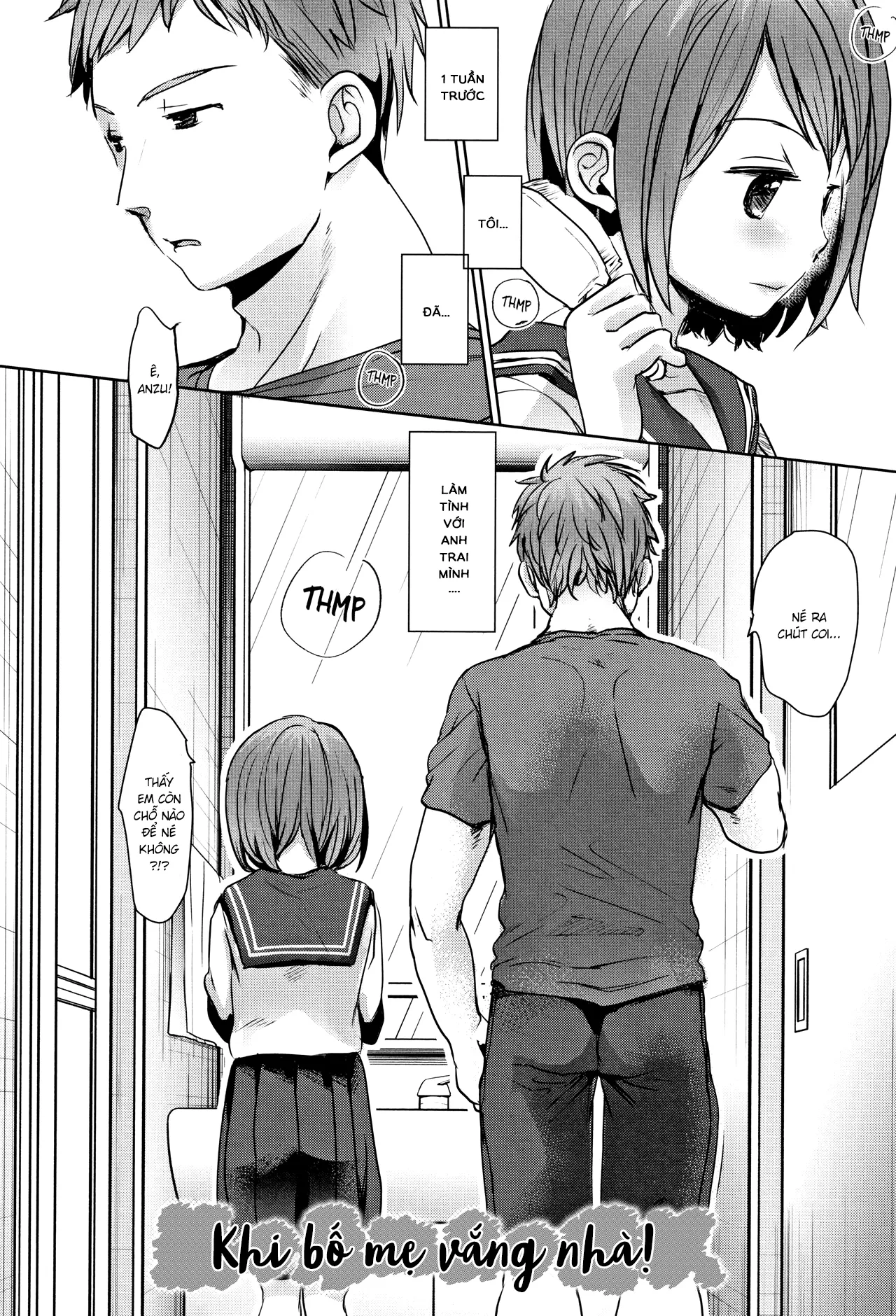 HentaiVN.net - Ảnh 3 - Khi bố mẹ vắng nhà [Oya no Inuma no Sentaku] - Oneshot