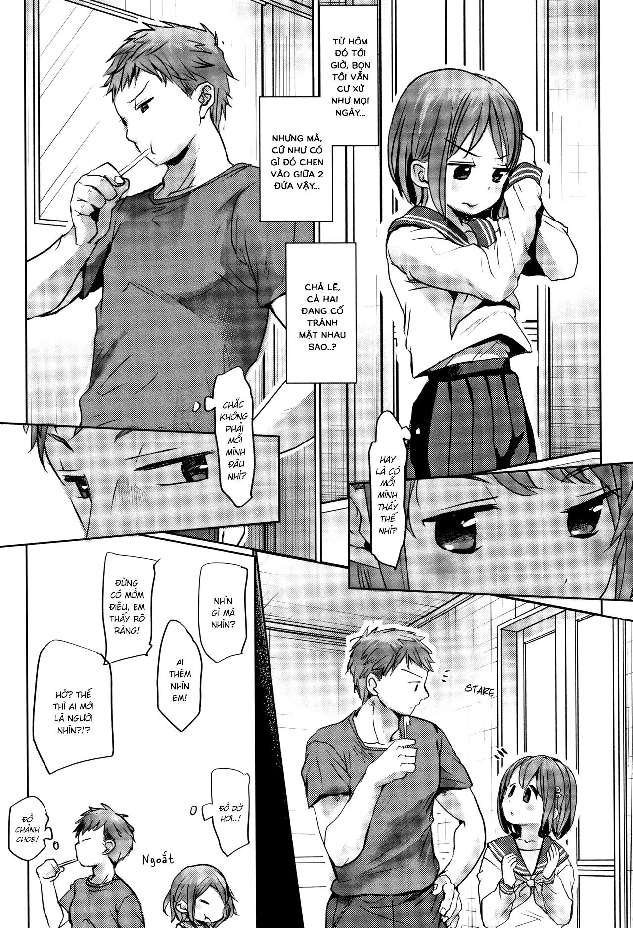 HentaiVN.net - Ảnh 4 - Khi bố mẹ vắng nhà [Oya no Inuma no Sentaku] - Oneshot