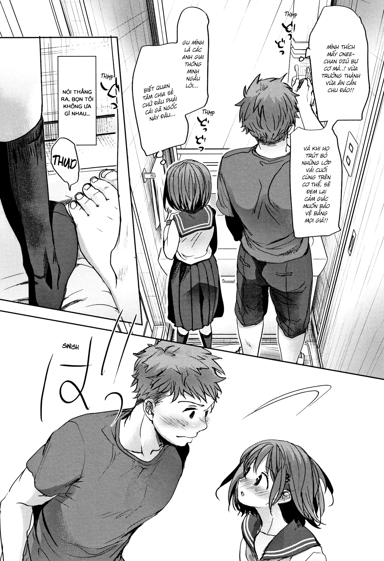 HentaiVN.net - Ảnh 6 - Khi bố mẹ vắng nhà [Oya no Inuma no Sentaku] - Oneshot