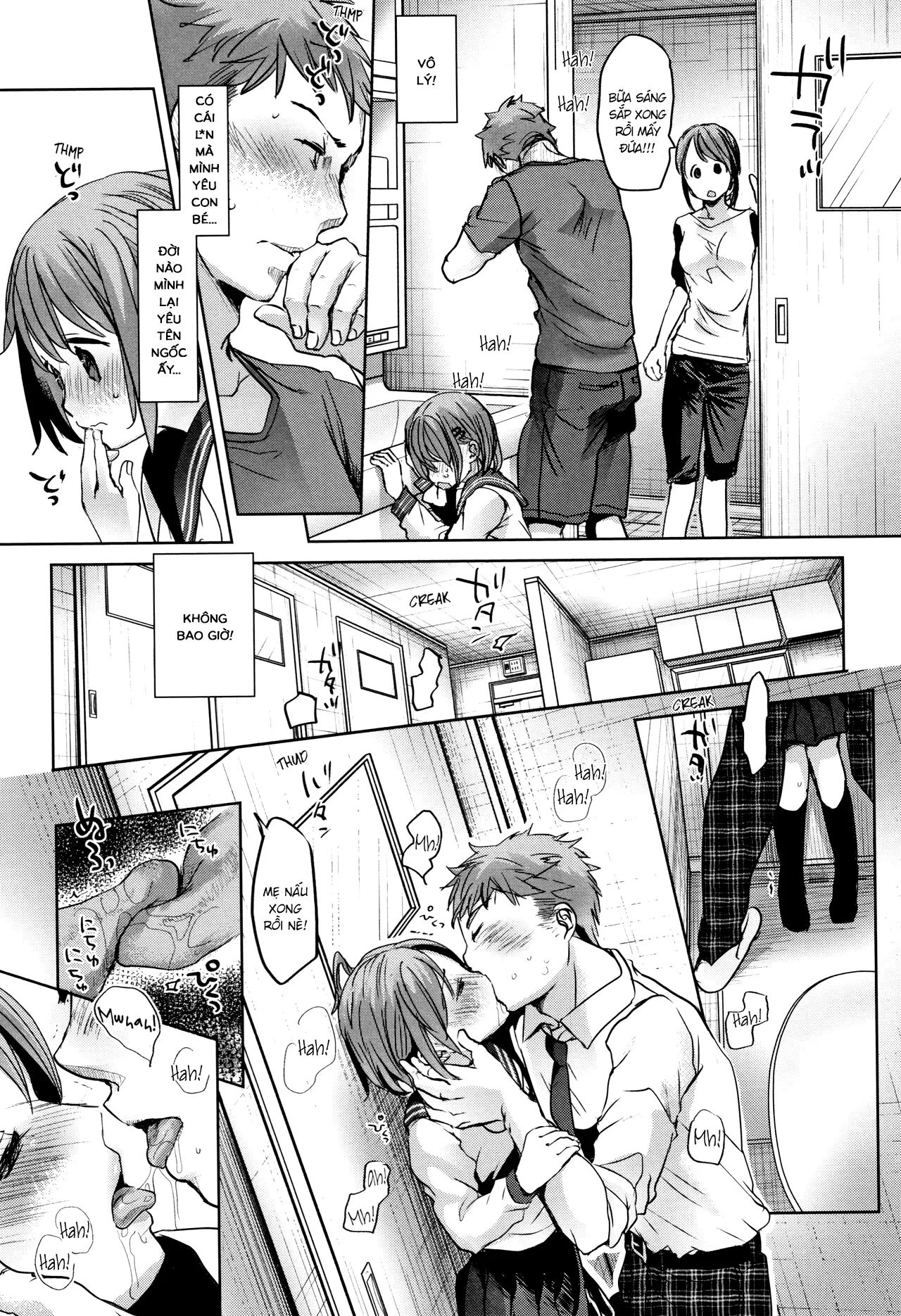 HentaiVN.net - Ảnh 8 - Khi bố mẹ vắng nhà [Oya no Inuma no Sentaku] - Oneshot