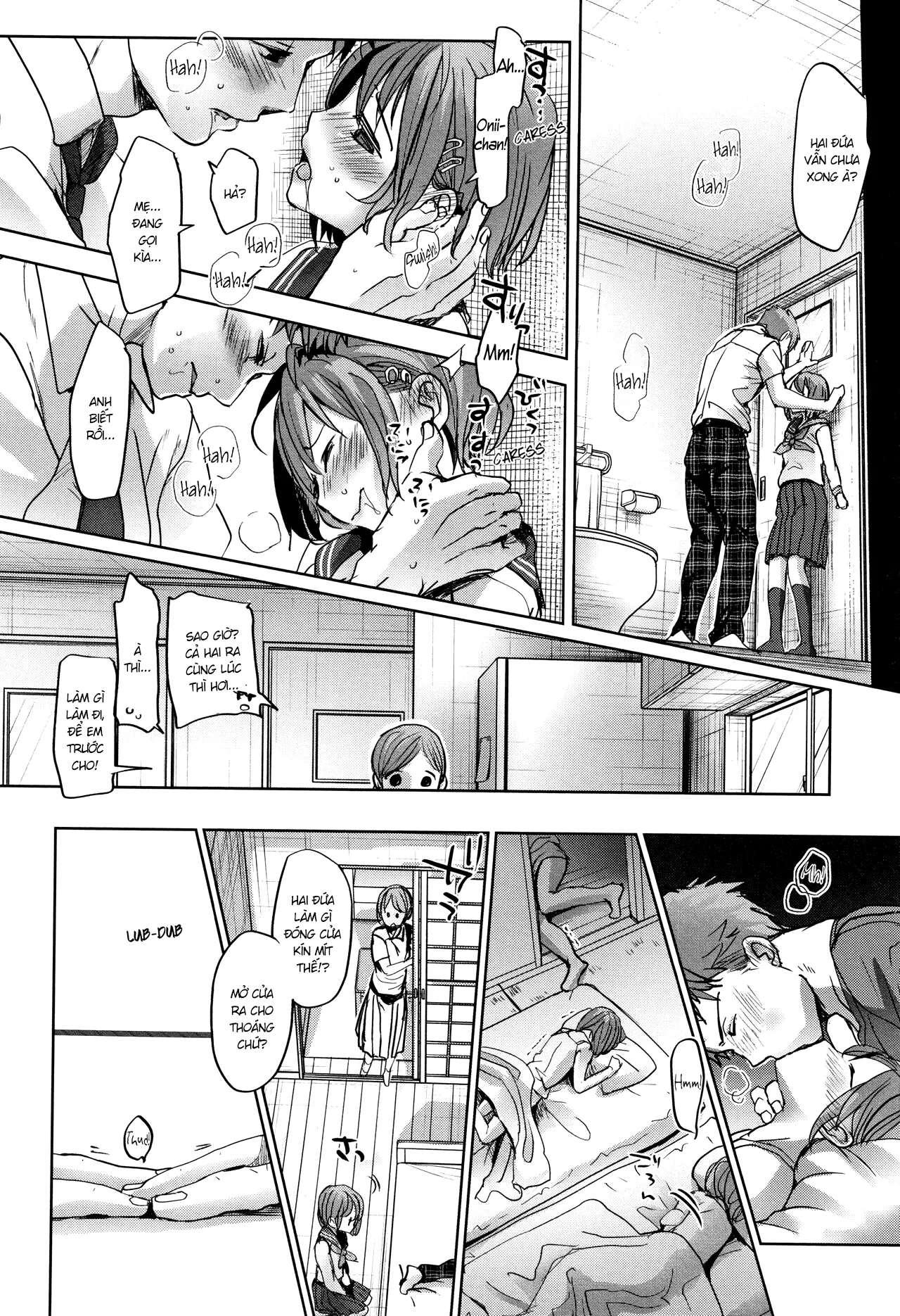 HentaiVN.net - Ảnh 9 - Khi bố mẹ vắng nhà [Oya no Inuma no Sentaku] - Oneshot