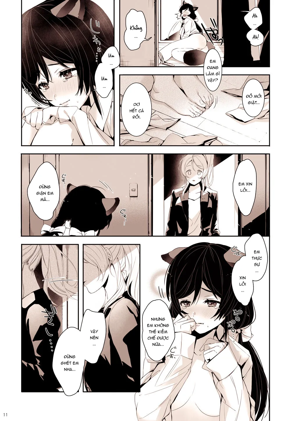 HentaiVN.net - Ảnh 5 - Re: dêdeddê!!!!!!!! (Love Live!) [Re:デーデッデー!!!!!!!! (ラブライブ!)] - Chap 2: Huấn luyện thú cưng