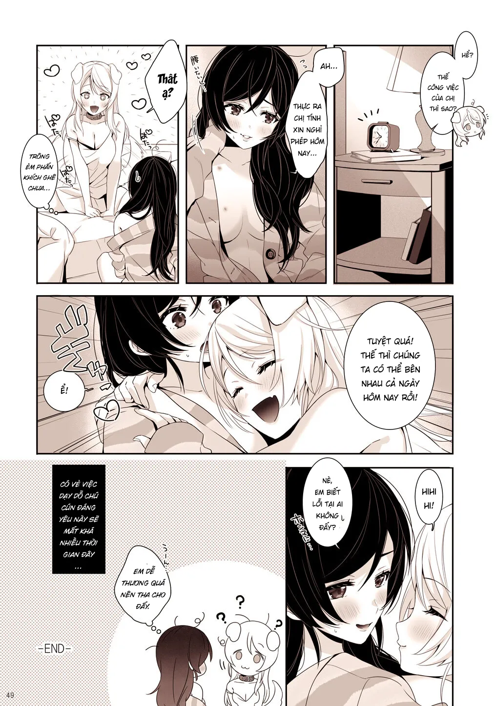 HentaiVN.net - Ảnh 15 - Re: dêdeddê!!!!!!!! (Love Live!) [Re:デーデッデー!!!!!!!! (ラブライブ!)] - Chap 5: Bé cún con của tôi.