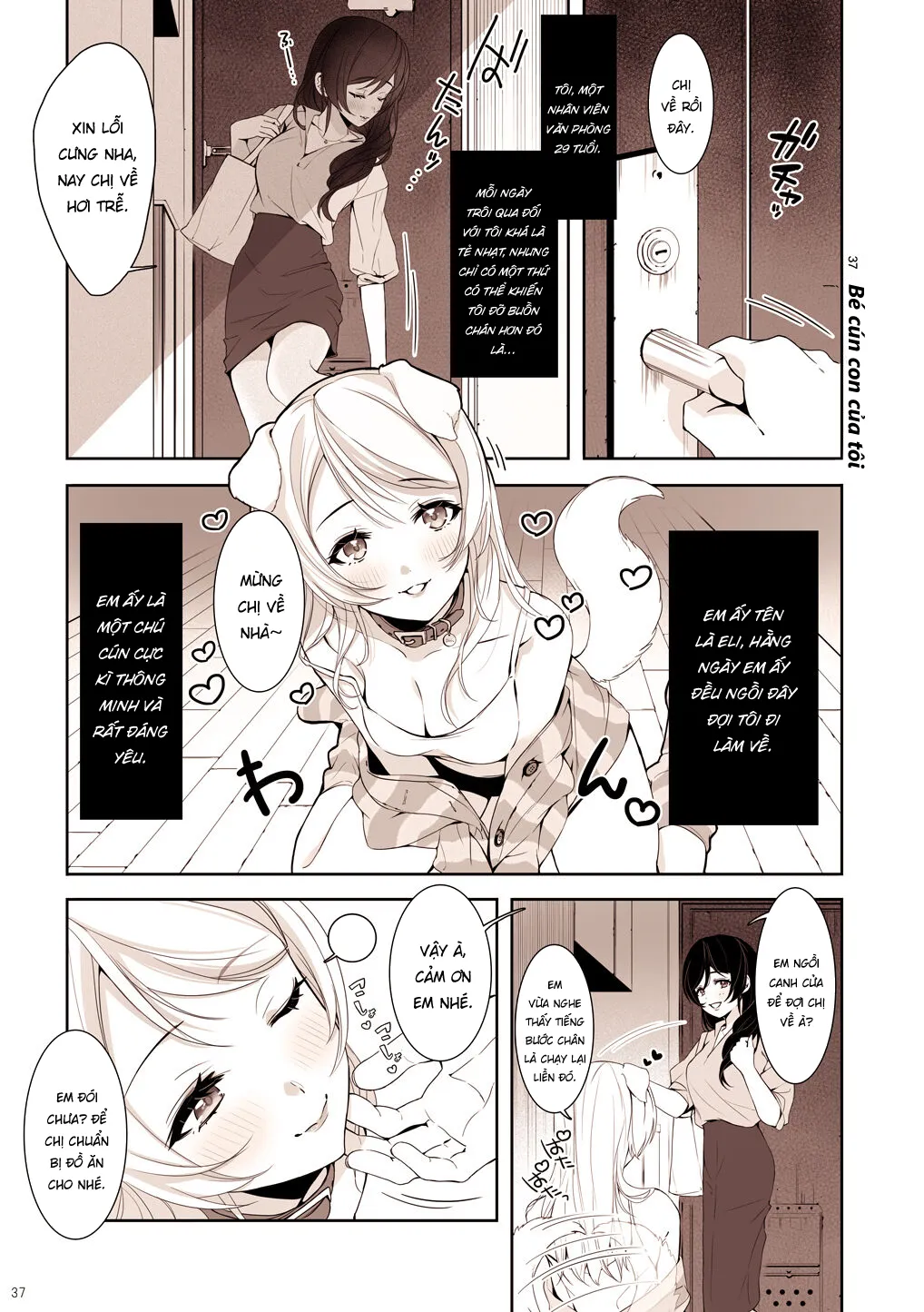 HentaiVN.net - Ảnh 3 - Re: dêdeddê!!!!!!!! (Love Live!) [Re:デーデッデー!!!!!!!! (ラブライブ!)] - Chap 5: Bé cún con của tôi.