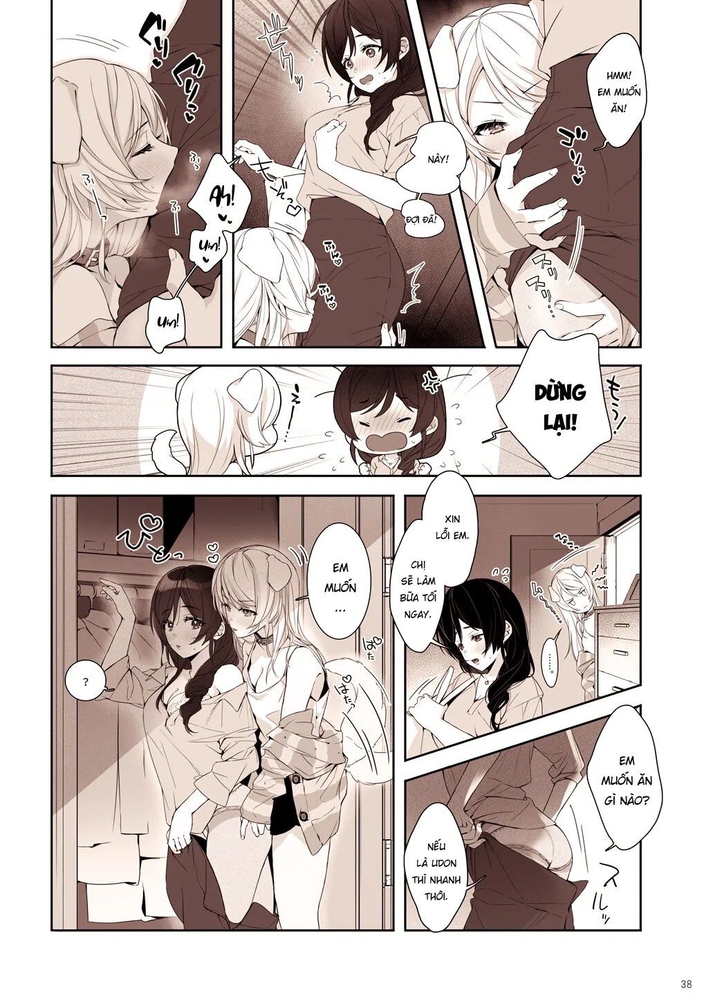 HentaiVN.net - Ảnh 4 - Re: dêdeddê!!!!!!!! (Love Live!) [Re:デーデッデー!!!!!!!! (ラブライブ!)] - Chap 5: Bé cún con của tôi.