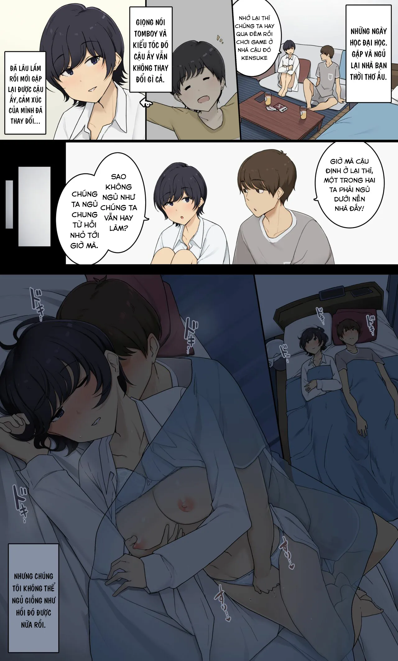 HentaiVN.net - Ảnh 4 - Mukashi wa Dousei no You ni Sesshiteta Osananajimi no Koto o Isei to Shite Ninshiki Shita Hi - Oneshot