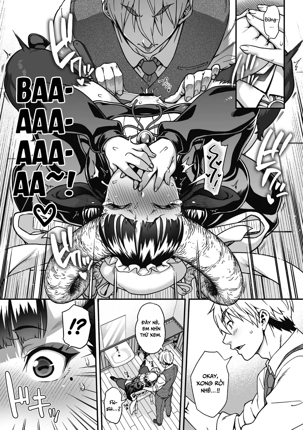 HentaiVN.net - Ảnh 16 - Chuyện tình lãng mạn của cô hầu gái lắm lông [Koisuru Kuroyagi; A Black Goat Maiden's (Shaving) Romance] - Oneshot