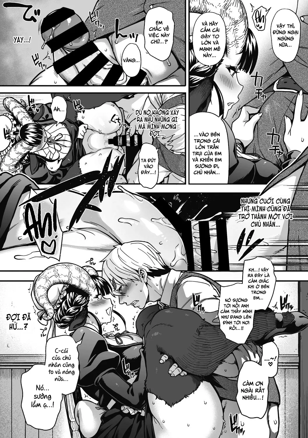 HentaiVN.net - Ảnh 19 - Chuyện tình lãng mạn của cô hầu gái lắm lông [Koisuru Kuroyagi; A Black Goat Maiden's (Shaving) Romance] - Oneshot