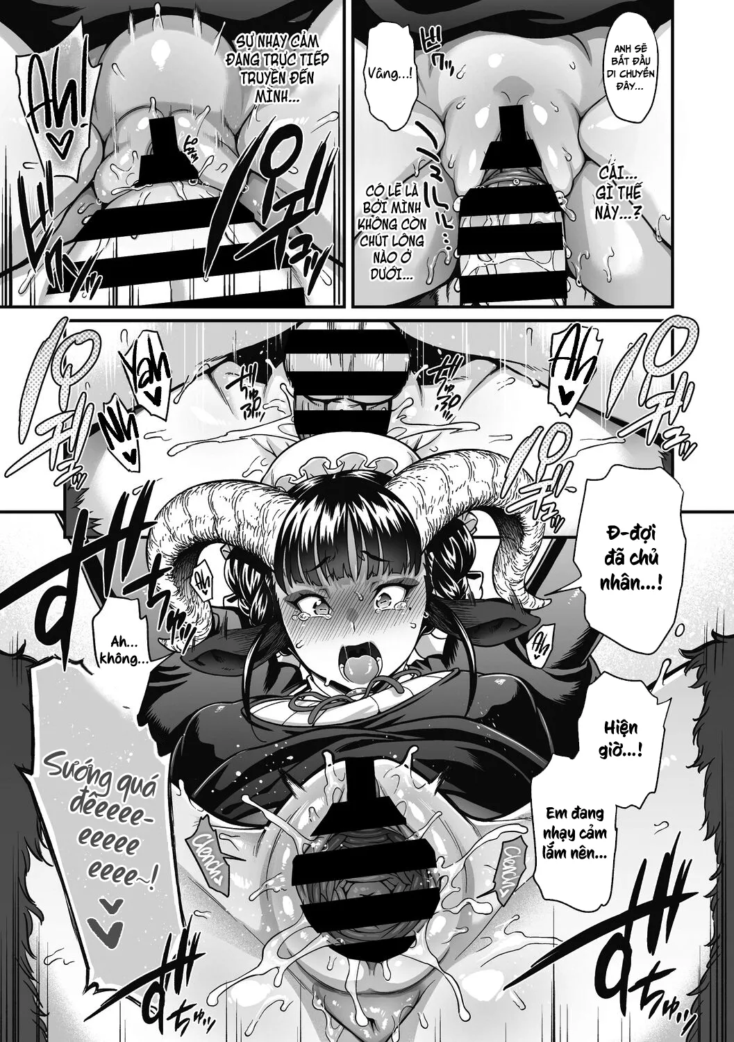 HentaiVN.net - Ảnh 20 - Chuyện tình lãng mạn của cô hầu gái lắm lông [Koisuru Kuroyagi; A Black Goat Maiden's (Shaving) Romance] - Oneshot