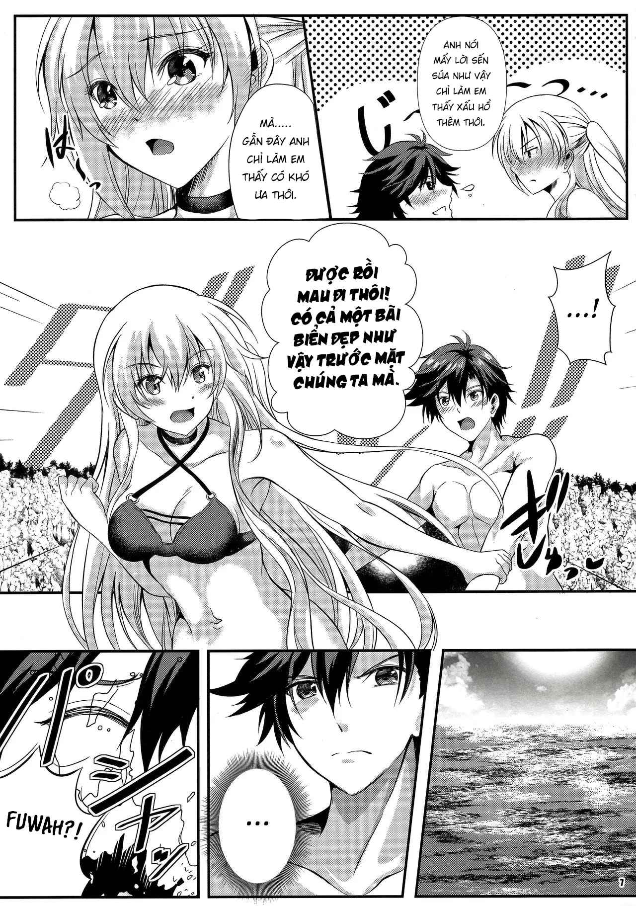 HentaiVN.net - Ảnh 7 - Kì Nghỉ Hạnh Phúc! [Yakusoku no Yoru - Happy Vacation; Happy Vacation!] - Chap 1