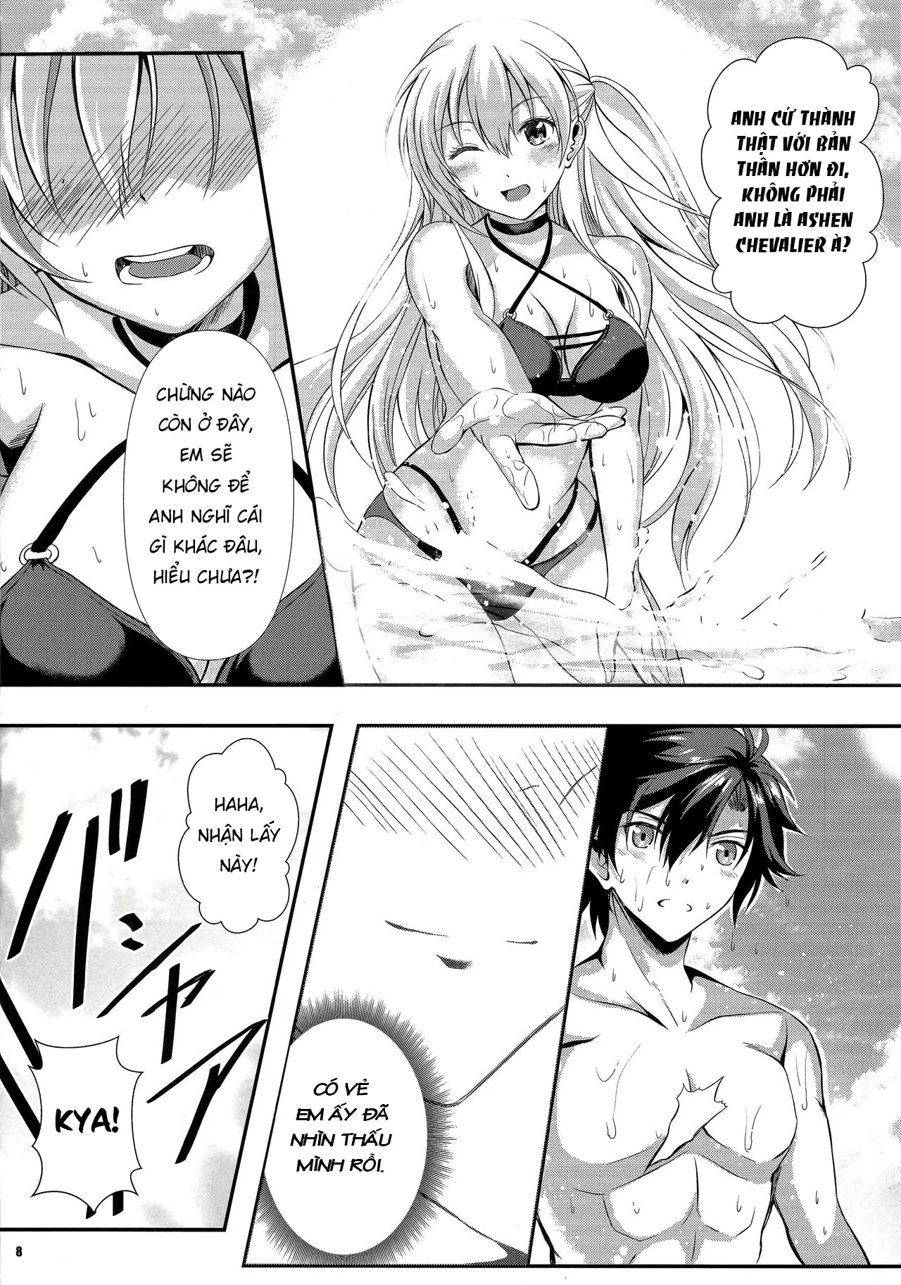HentaiVN.net - Ảnh 8 - Kì Nghỉ Hạnh Phúc! [Yakusoku no Yoru - Happy Vacation; Happy Vacation!] - Chap 1