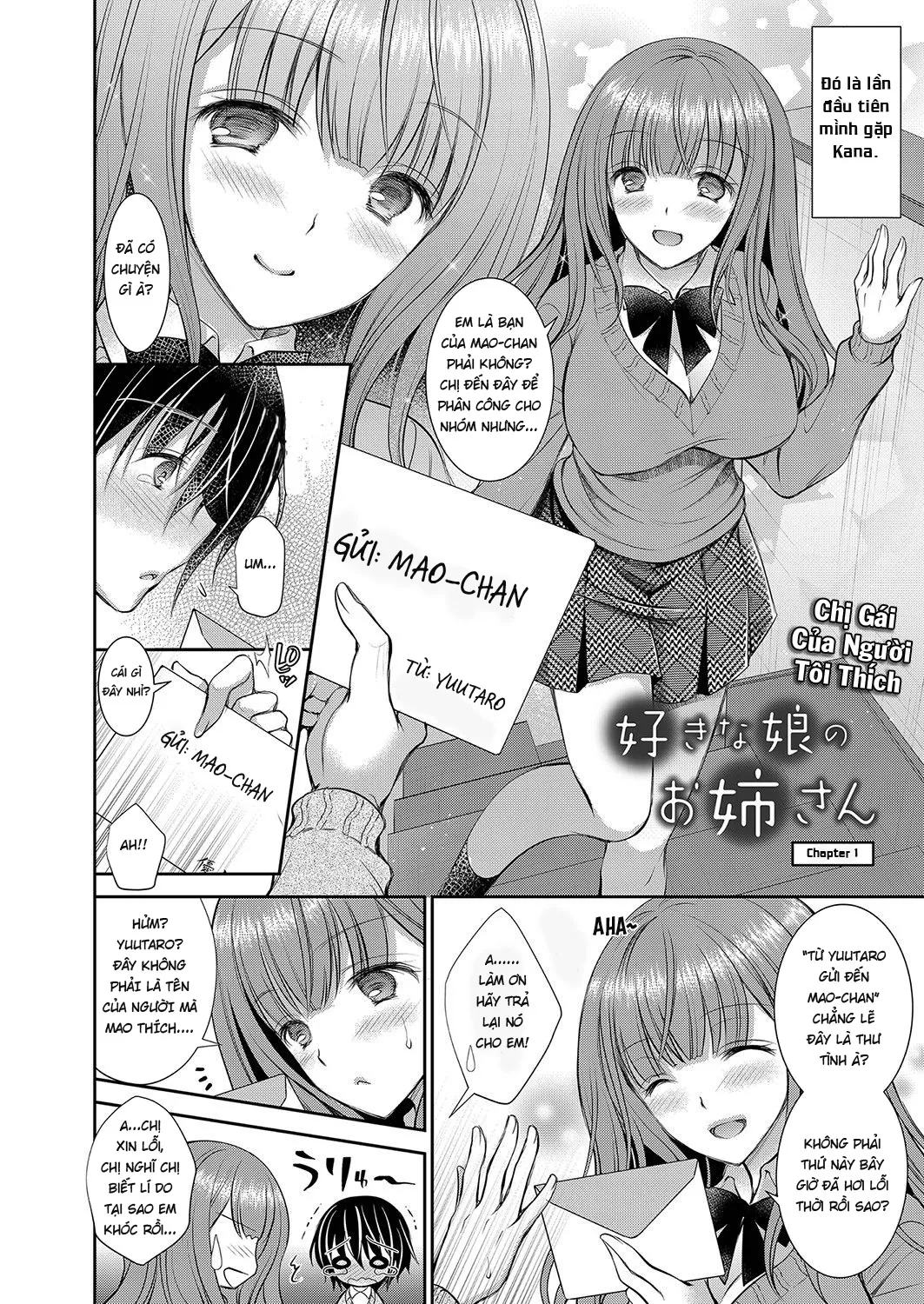 HentaiVN.net - Ảnh 4 - Chị Gái Của Người Tôi Thích [The Older Sister of the Girl That I Like; Suki na Ko no Onee-san] - Chap 1