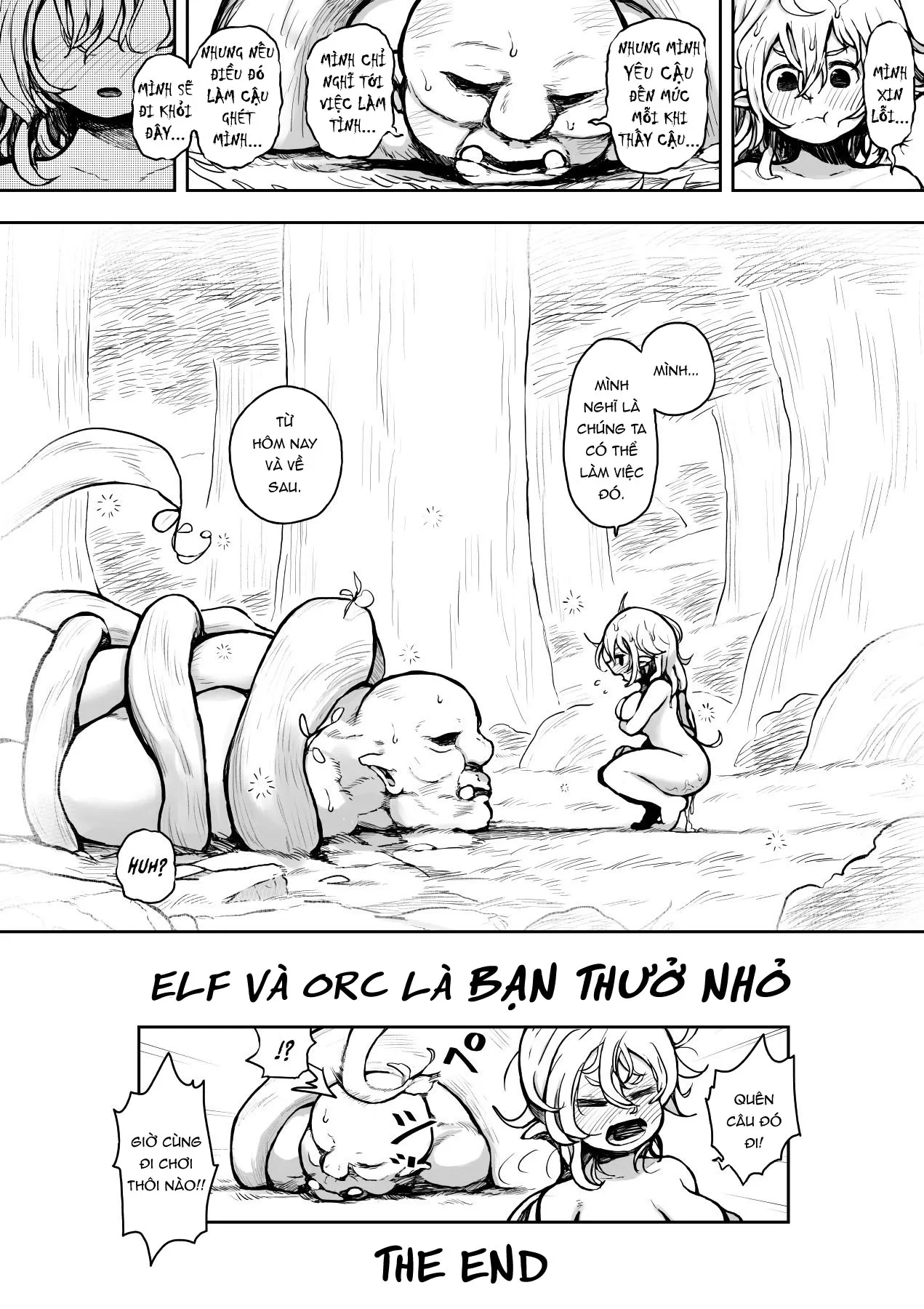 HentaiVN.net - Ảnh 20 - Elf và Orc là bạn thưở nhỏ [Elf to Orc no Otoshigoro] - Oneshot