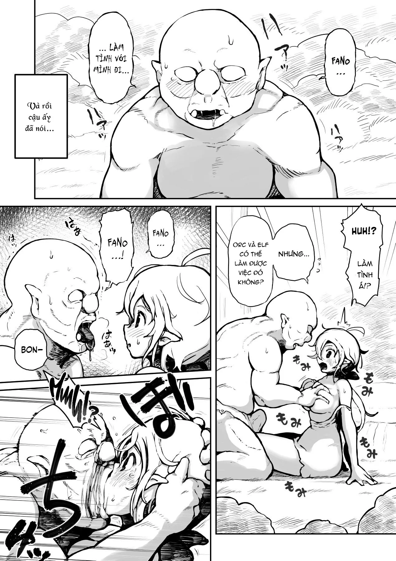 HentaiVN.net - Ảnh 4 - Elf và Orc là bạn thưở nhỏ [Elf to Orc no Otoshigoro] - Oneshot