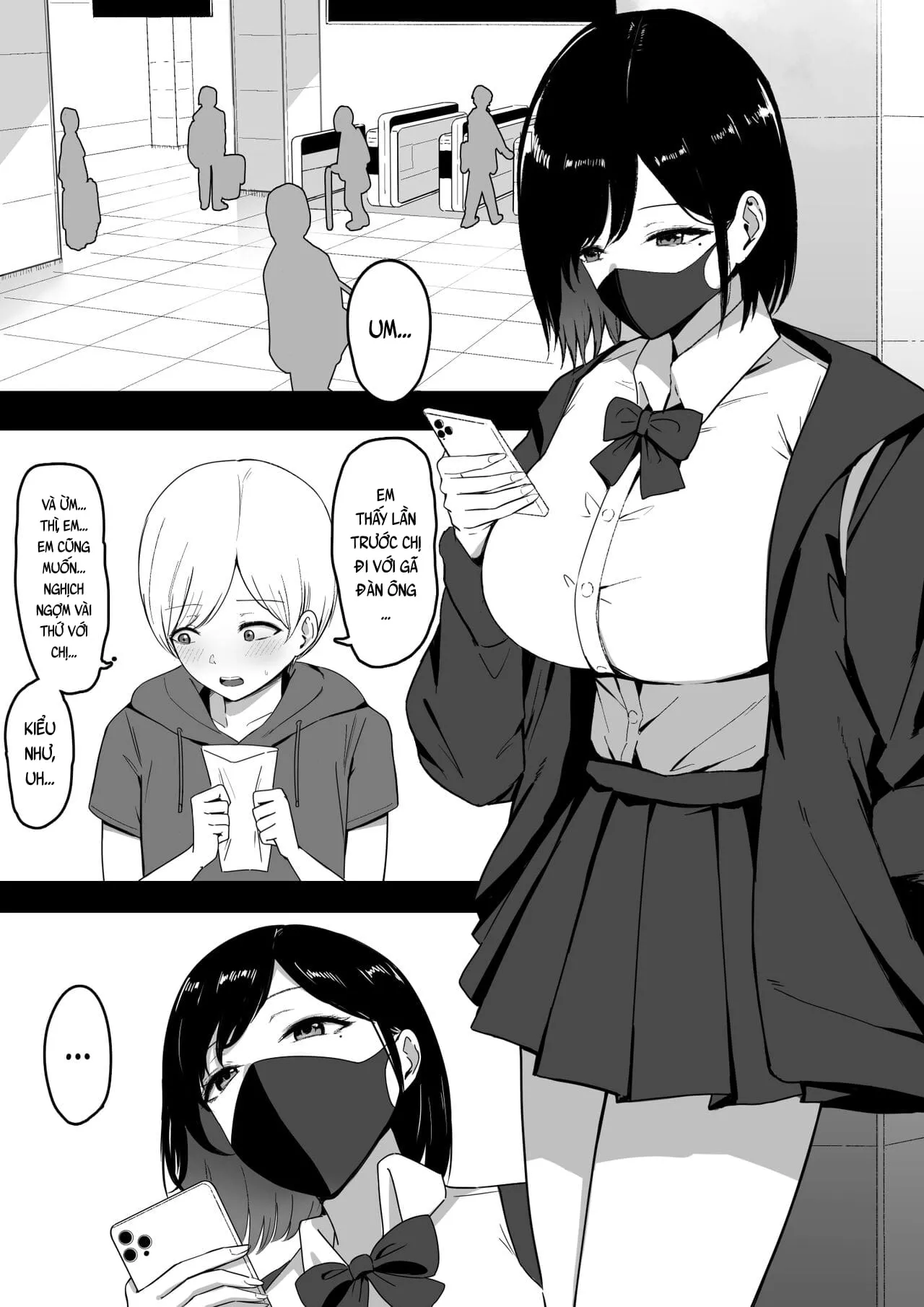 HentaiVN.net - Ảnh 3 - Vụng trộm chịch nhau với chị gái Gyaru đĩ điếm [Dosukebe Enkou Gal no Naisho Ecchi; Stealthy Sexcapades with a Slutty Gyaru Skank; ドスケベ援交ギャルのナイショ性交] - Oneshot