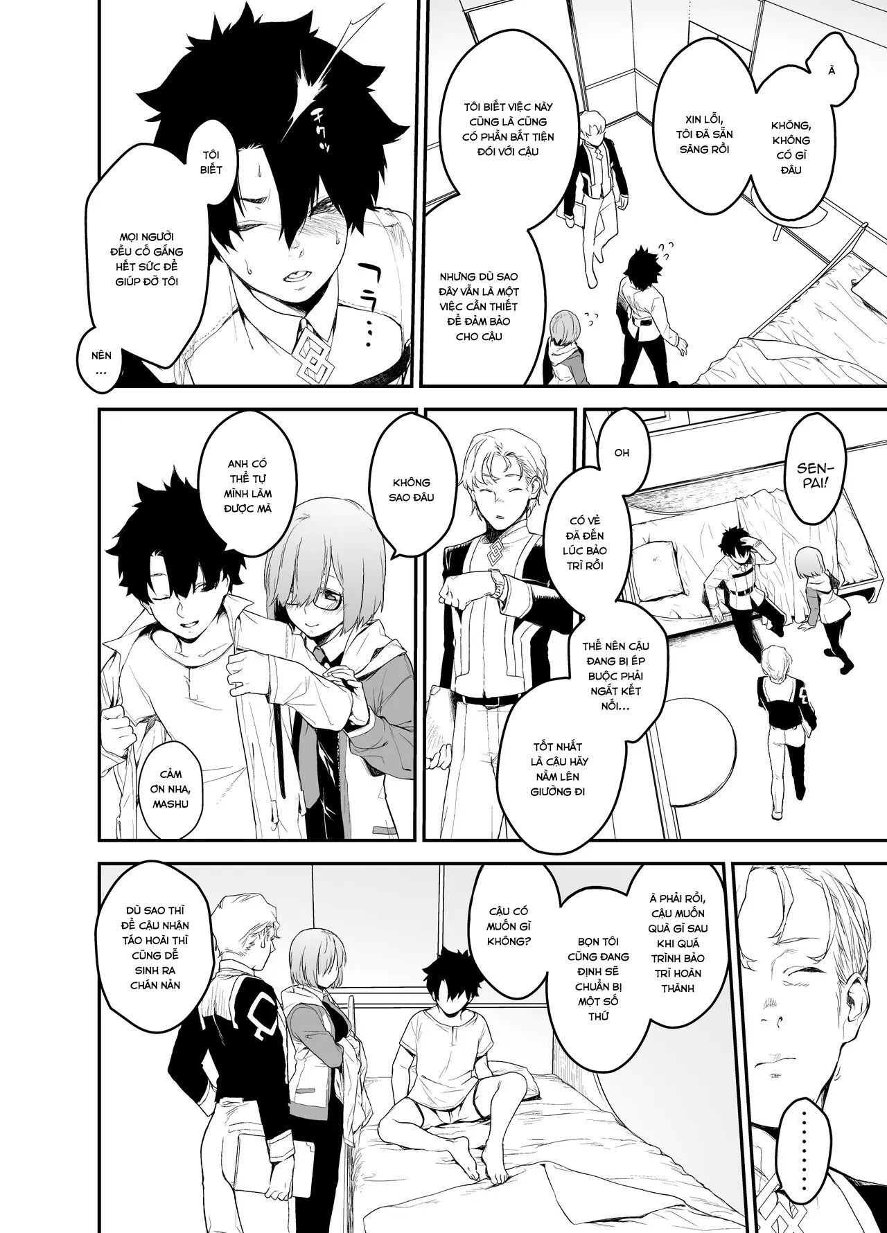 HentaiVN.net - Ảnh 8 - While Senpai Is Asleep During Maintenance [Maintenance De Senpai Ga Neteiru Aida Ni] - Oneshot