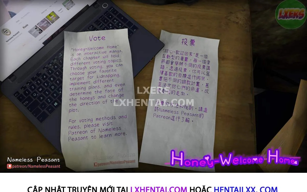 HentaiVN.net - Ảnh 23 - Honey-Welcome Home - Chap 1