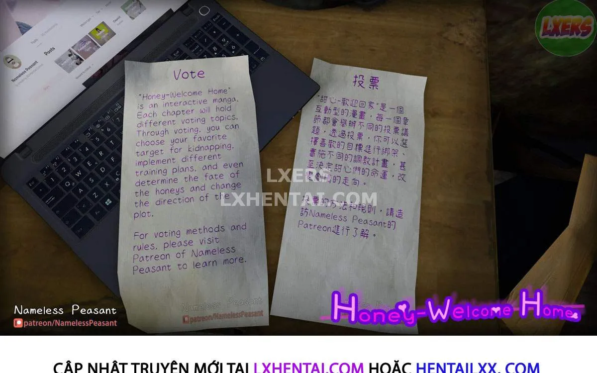 HentaiVN.net - Ảnh 65 - Honey-Welcome Home - Chap 8