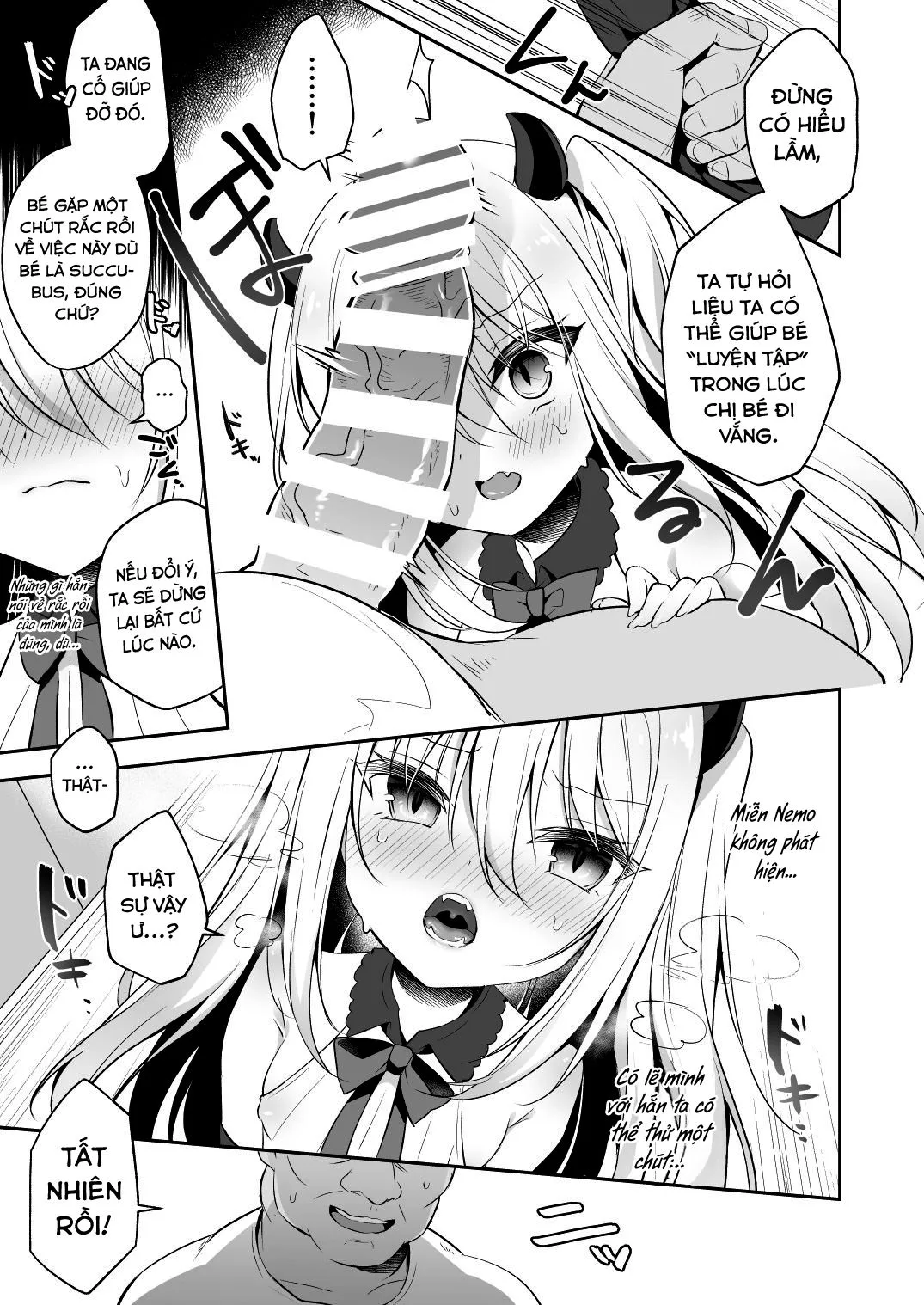 HentaiVN.net - Ảnh 9 - Huấn luyện bé Succubus ngây thơ thành người nhớn. [Muchikko Succubus Choukyou Kaihatsu ; An Innocent Succubus' Development Training] - Oneshot