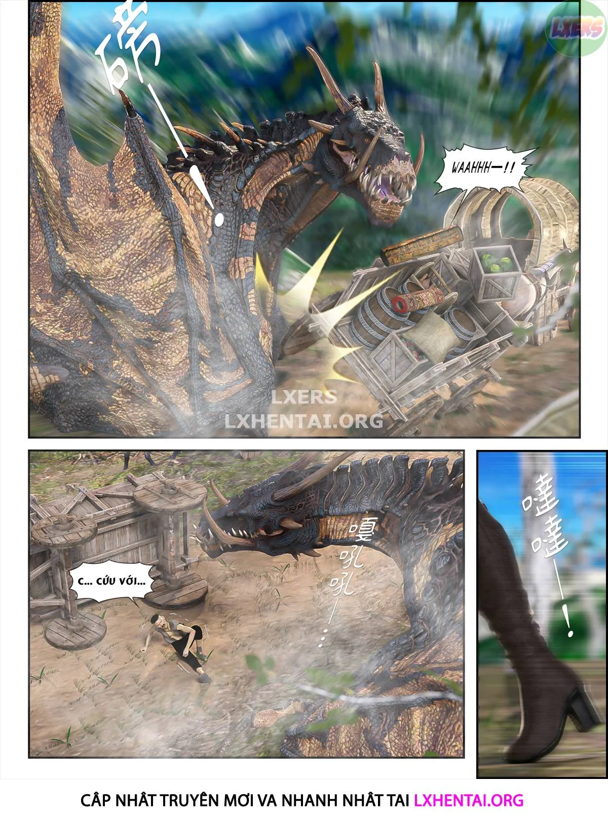 HentaiVN.net - Ảnh 8 - The Rose Fall Into Darkness - Chap 4