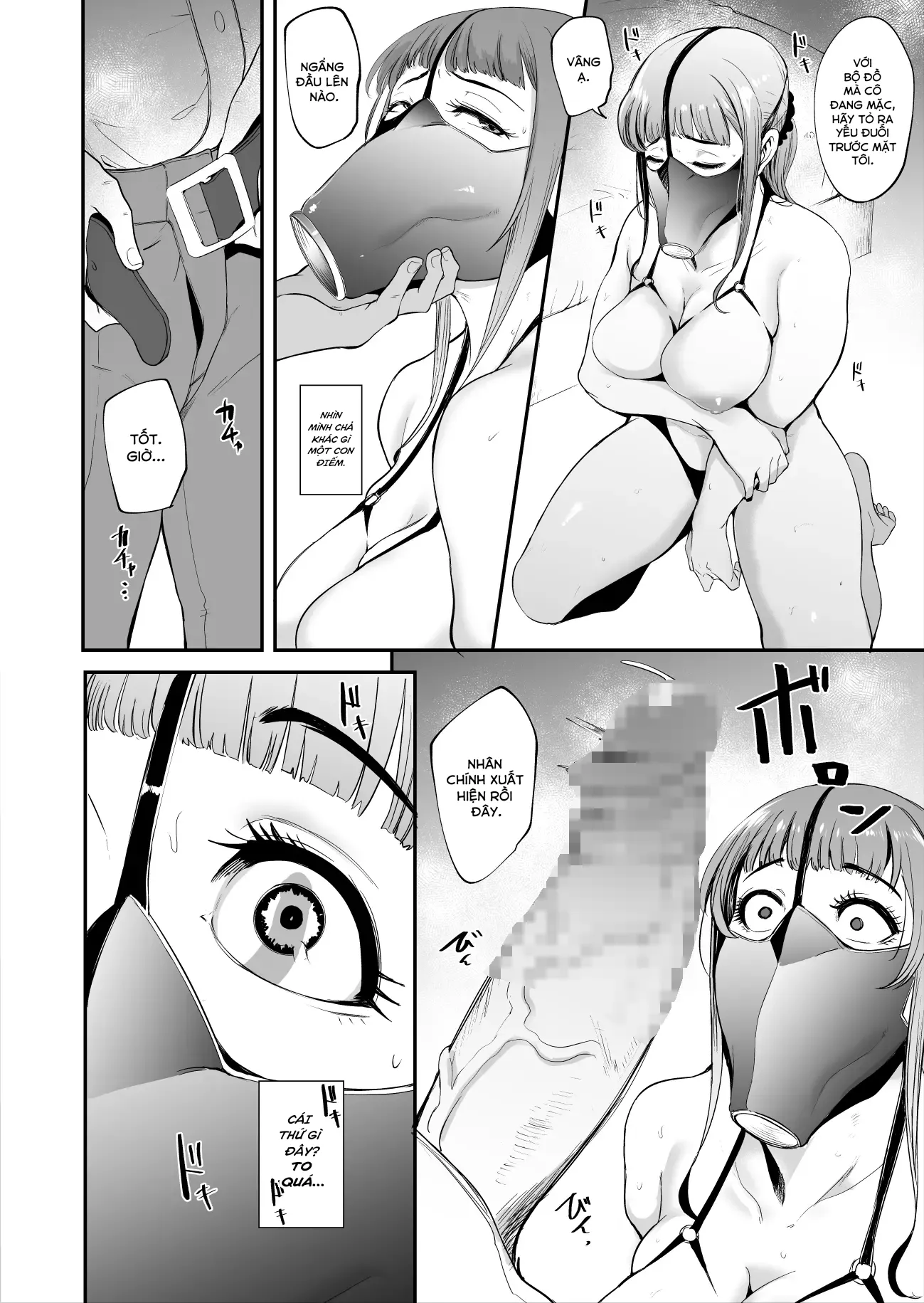 HentaiVN.net - Ảnh 9 - Cô vợ dâm với chiếc mặt nạ bún cu [Fella Mask Fujin;펠라 마스크 부인;Blowjob Mask Wife] - Oneshot