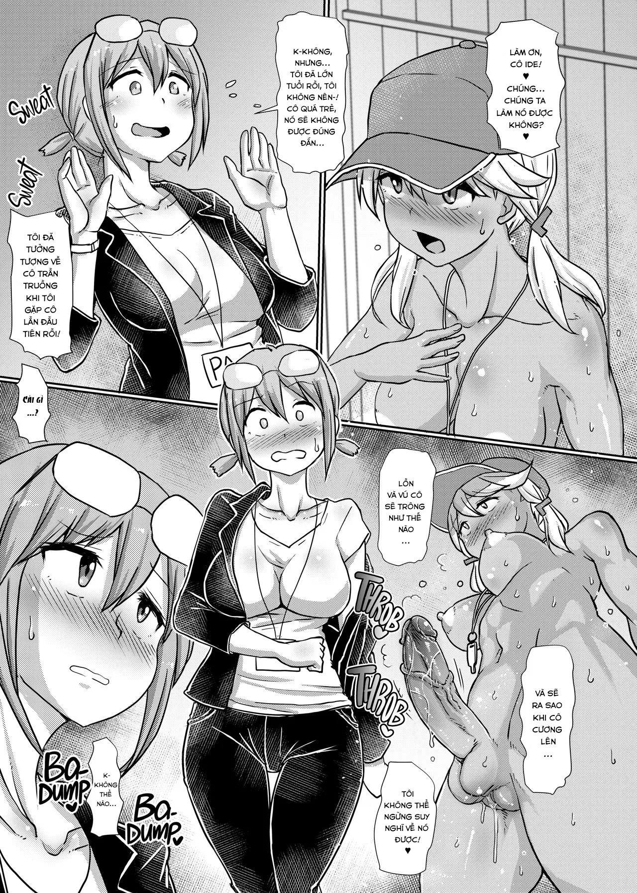 HentaiVN.net - Ảnh 14 - Làm việc ở bãi biển cùng cô em cảnh vệ Futanari [Working at the Futanari Beach Police] - Oneshot