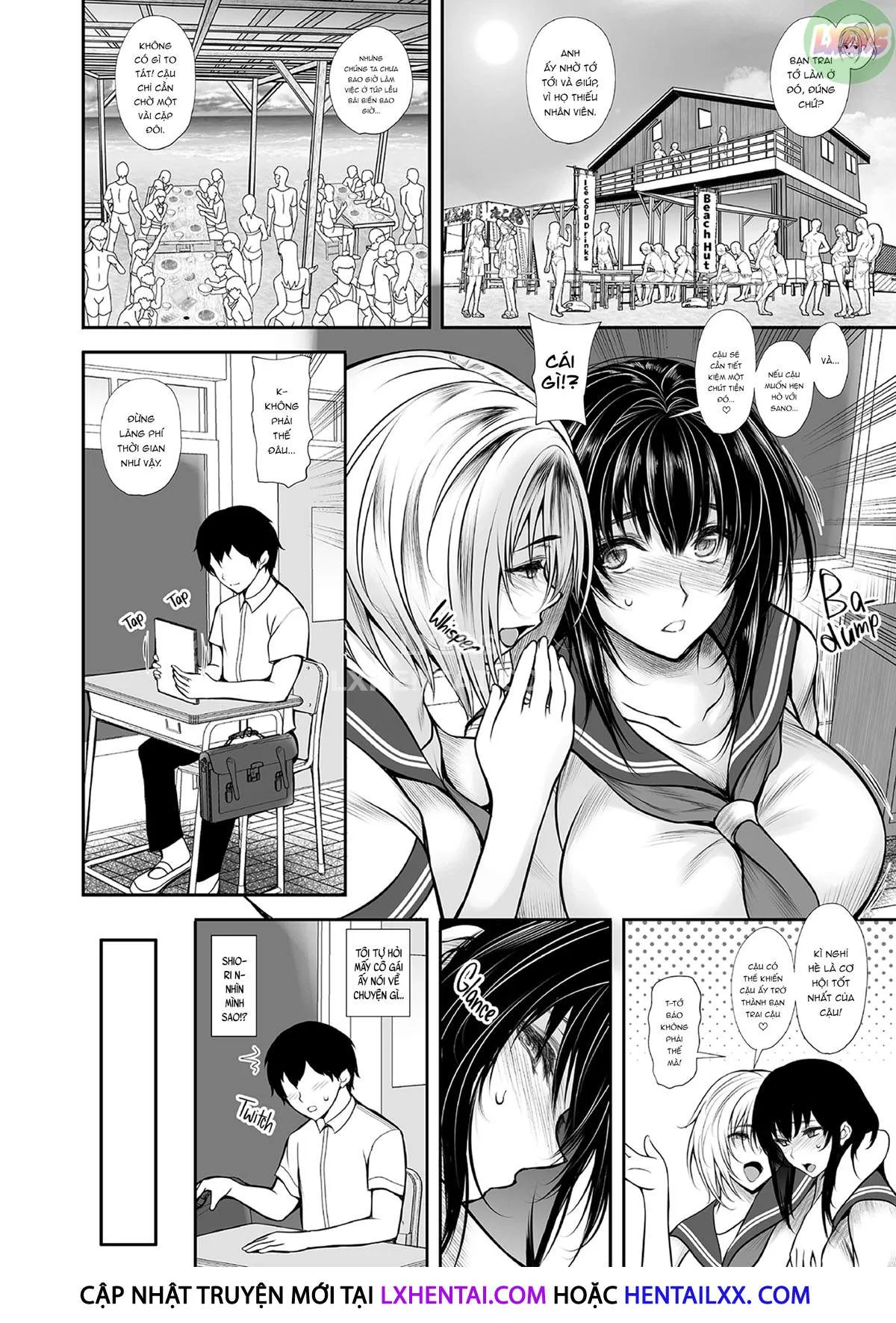HentaiVN.net - Ảnh 6 - Three-for-all Summer Orgy at the Beach Hut - Chap 1