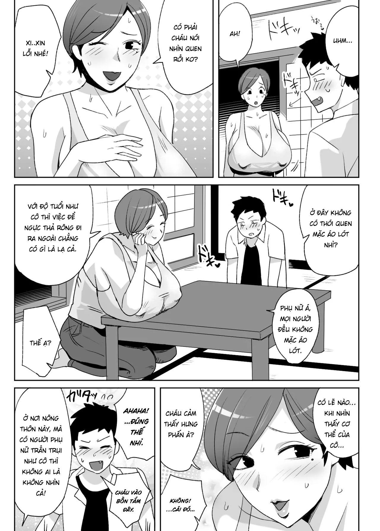 HentaiVN.net - Ảnh 6 - Đụ bà dì thả rông lông lồn 1 nhúm [Jibun no Bakunyuu Body ga Eroito Omottenai Inaka no Obasan ni Hatsujou Shite Shimatta Boku] - Oneshot