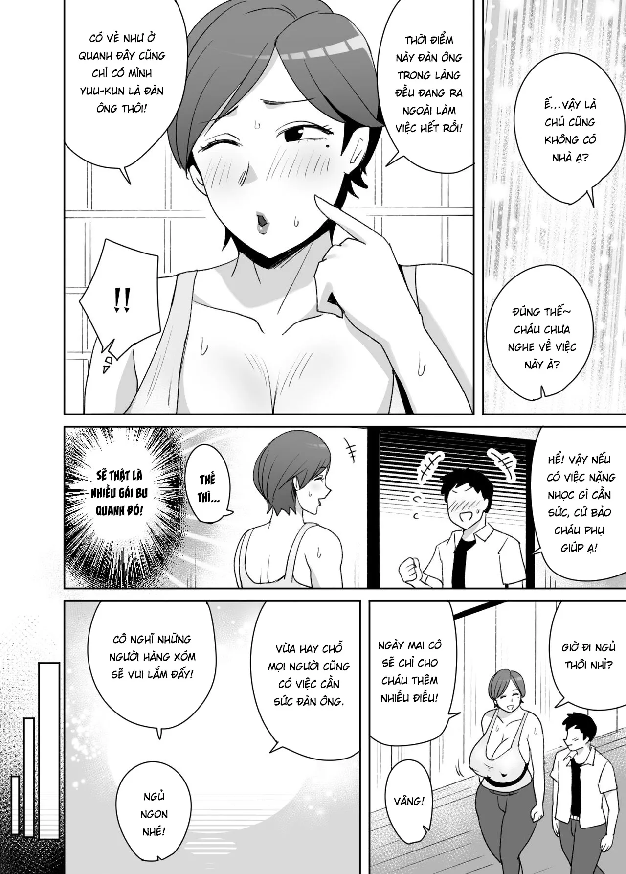 HentaiVN.net - Ảnh 7 - Đụ bà dì thả rông lông lồn 1 nhúm [Jibun no Bakunyuu Body ga Eroito Omottenai Inaka no Obasan ni Hatsujou Shite Shimatta Boku] - Oneshot
