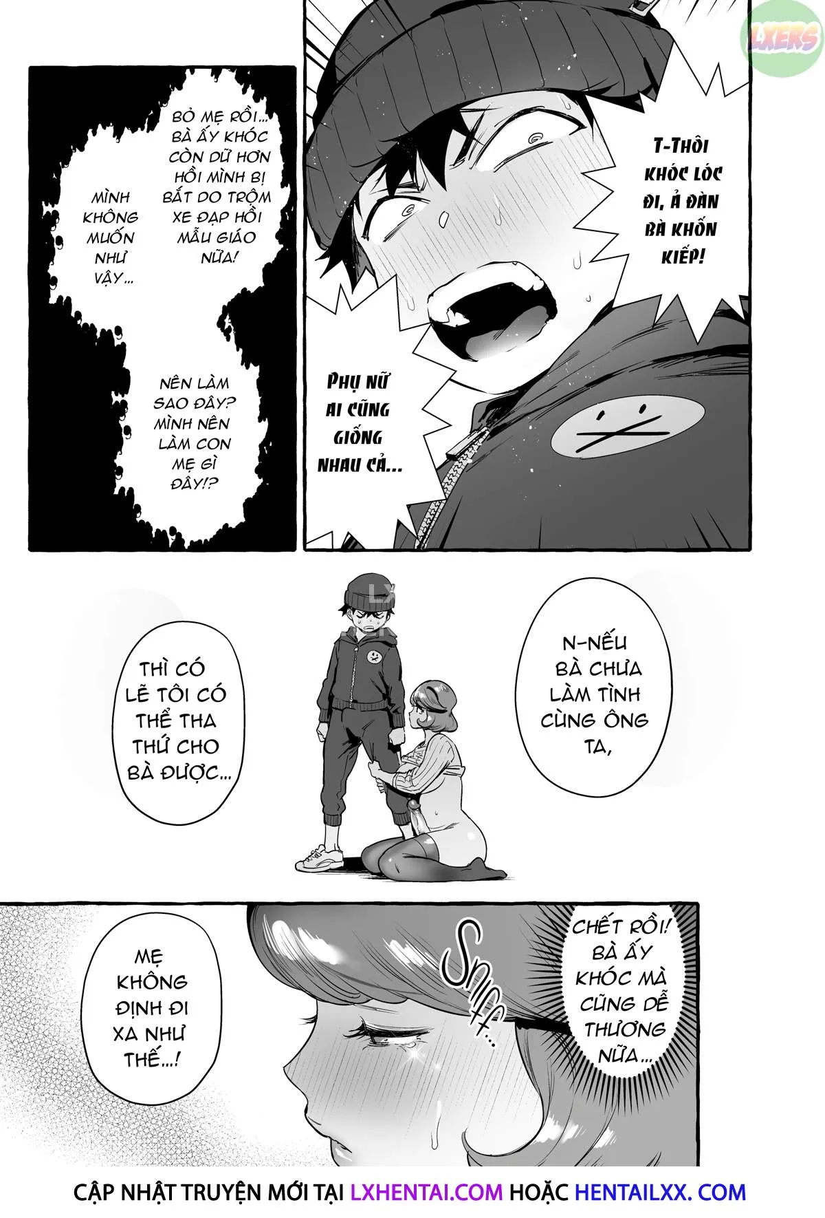 HentaiVN.net - Ảnh 20 - Omae No Kaa-Chan Kyokondashi Sourou!! [Your Mom's Stacked (Down There)!! And A Quick Shoot To Boot] - Oneshot