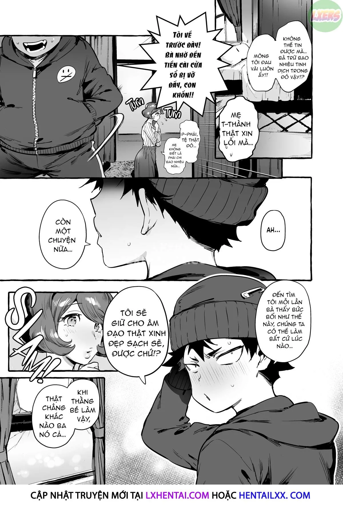 HentaiVN.net - Ảnh 34 - Omae No Kaa-Chan Kyokondashi Sourou!! [Your Mom's Stacked (Down There)!! And A Quick Shoot To Boot] - Oneshot
