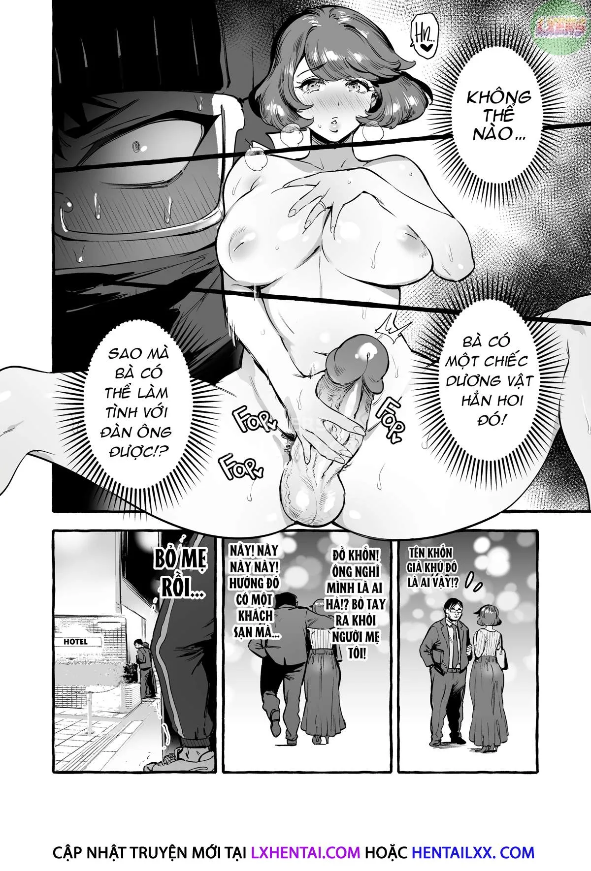 HentaiVN.net - Ảnh 8 - Omae No Kaa-Chan Kyokondashi Sourou!! [Your Mom's Stacked (Down There)!! And A Quick Shoot To Boot] - Oneshot