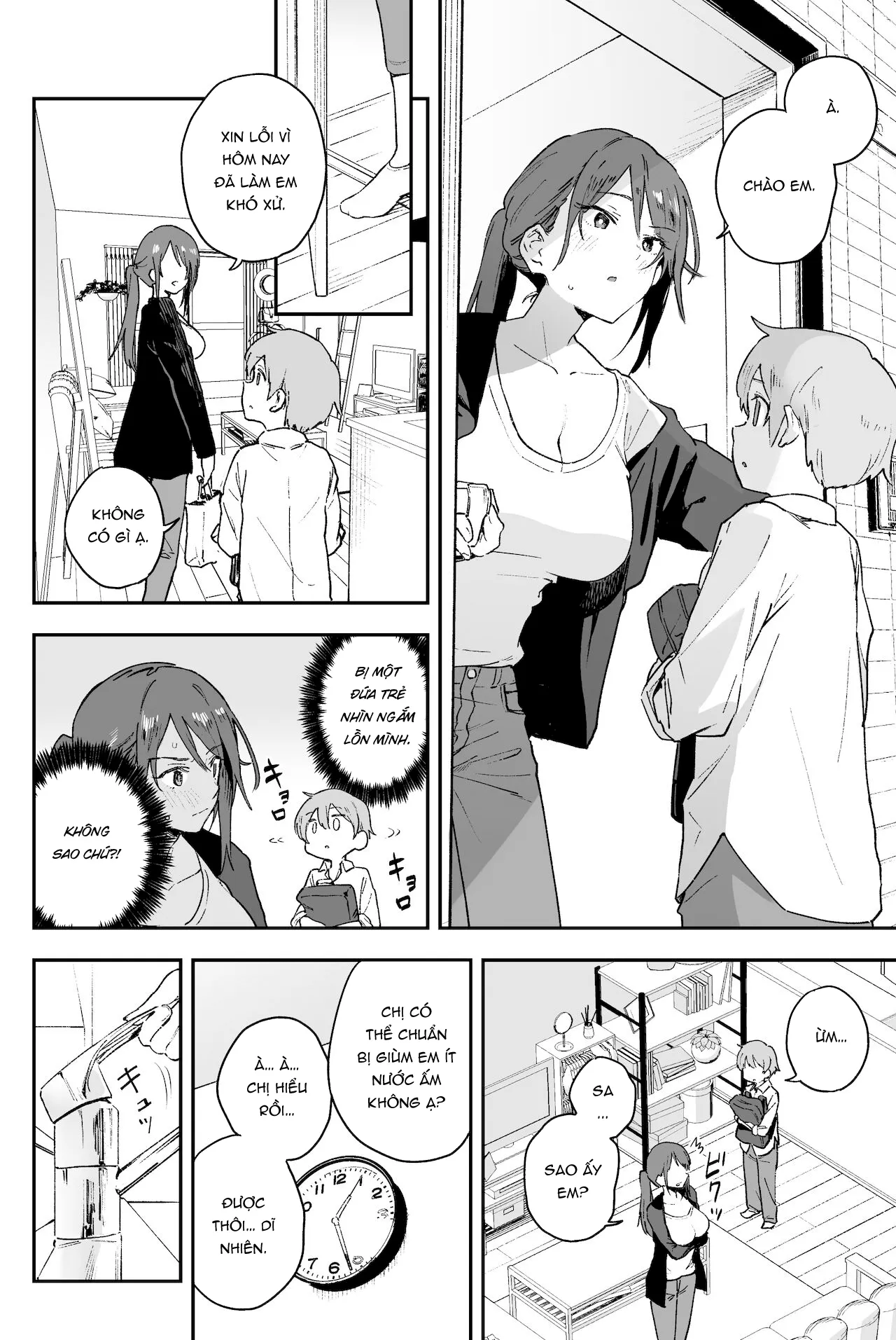 HentaiVN.net - Ảnh 8 - Chuyện thầm kín Onee-san không thể nói cho bất kì ai [Cool-kei Onee-san ni wa Dare ni mo Ienai Nayami ga Aru, Cool Onee-san has a problem that I can't tell anyone] - Oneshot ngọt