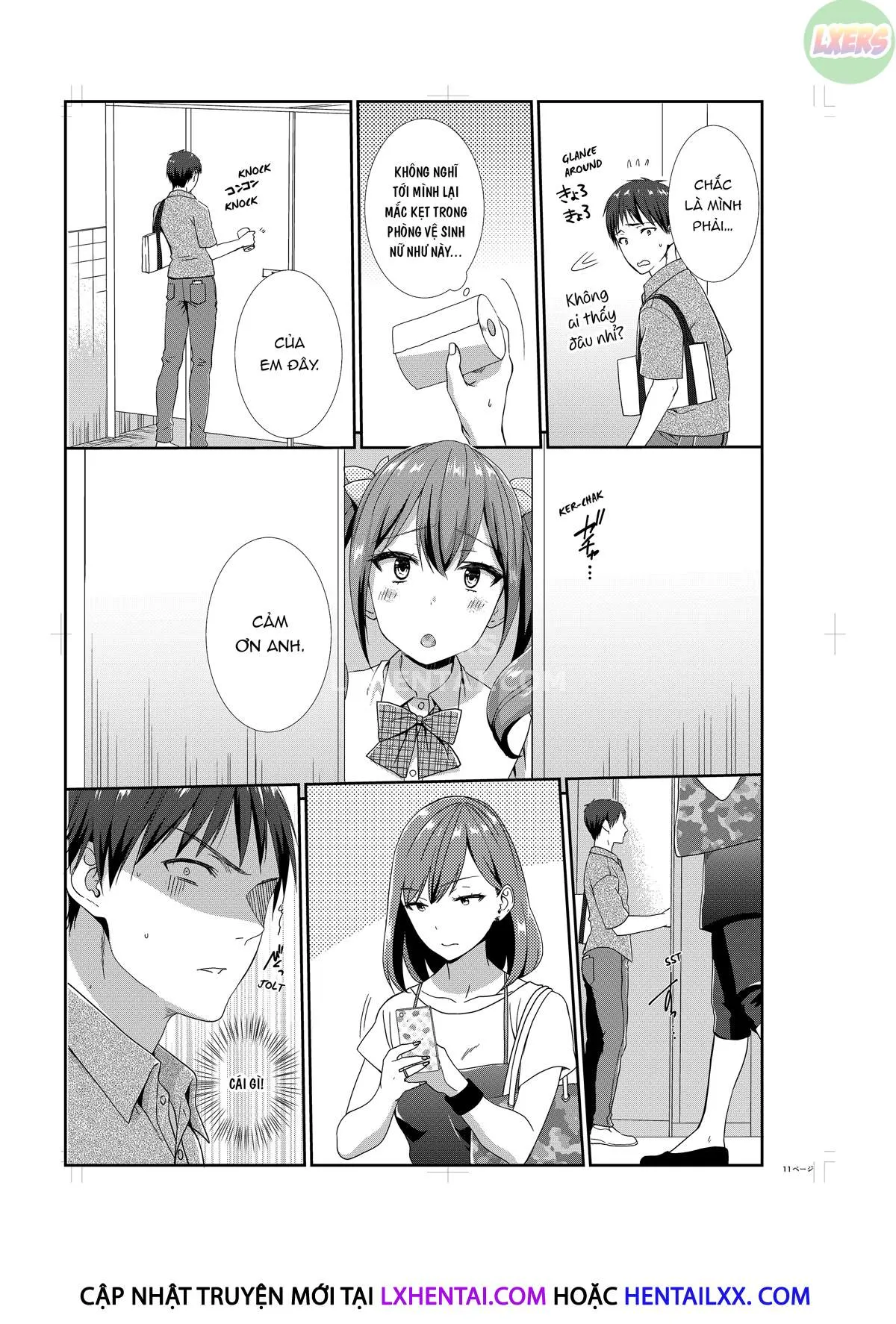 HentaiVN.net - Ảnh 26 - Sống Với Em Họ, Tôi Không Kiềm Chế Được [Ecchi na Itoko to Doukyosei Katsu ~Muboubi na Karada ni Gaman Dekinee!!] - Chap 3