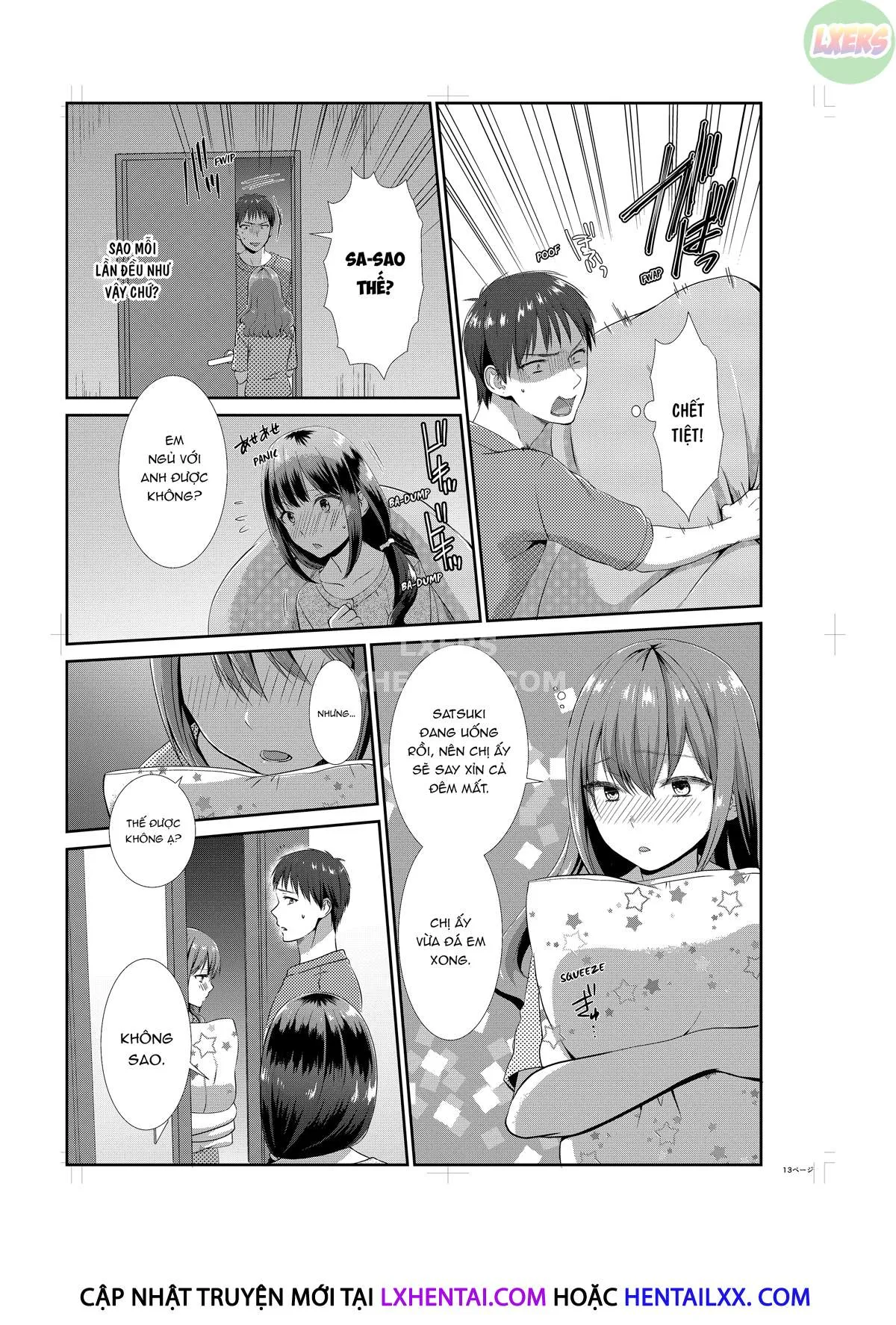 HentaiVN.net - Ảnh 12 - Sống Với Em Họ, Tôi Không Kiềm Chế Được [Ecchi na Itoko to Doukyosei Katsu ~Muboubi na Karada ni Gaman Dekinee!!] - Chap 4
