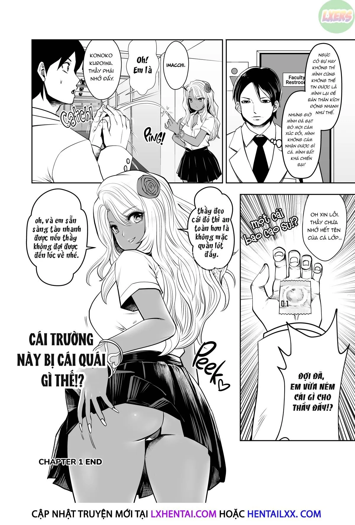 HentaiVN.net - Ảnh 24 - Điều chuyển đến Học viện Gyaru - Chap 1