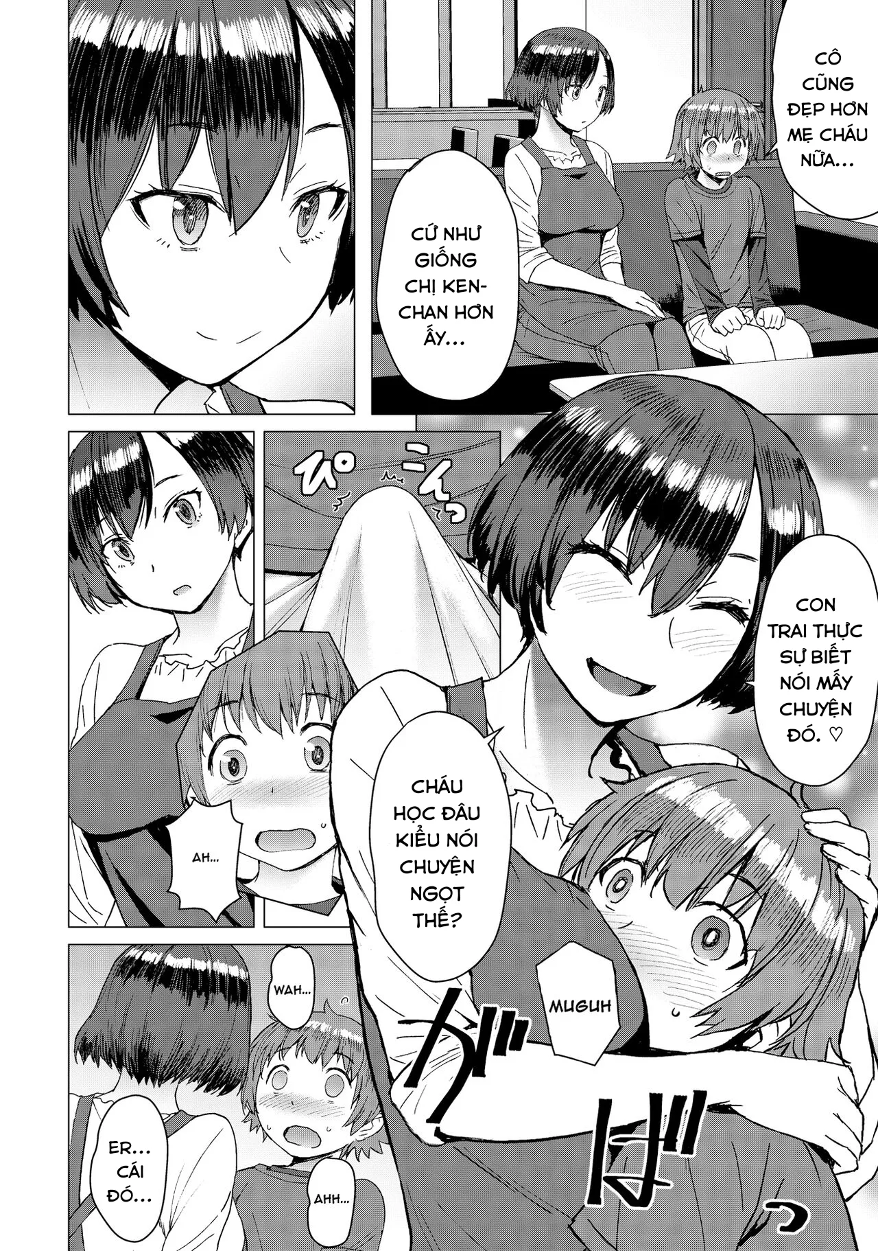 HentaiVN.net - Ảnh 5 - Mẹ của Ken-chan thật dâm đãng! [Ken-chan Mama to Asobou!] - Oneshot