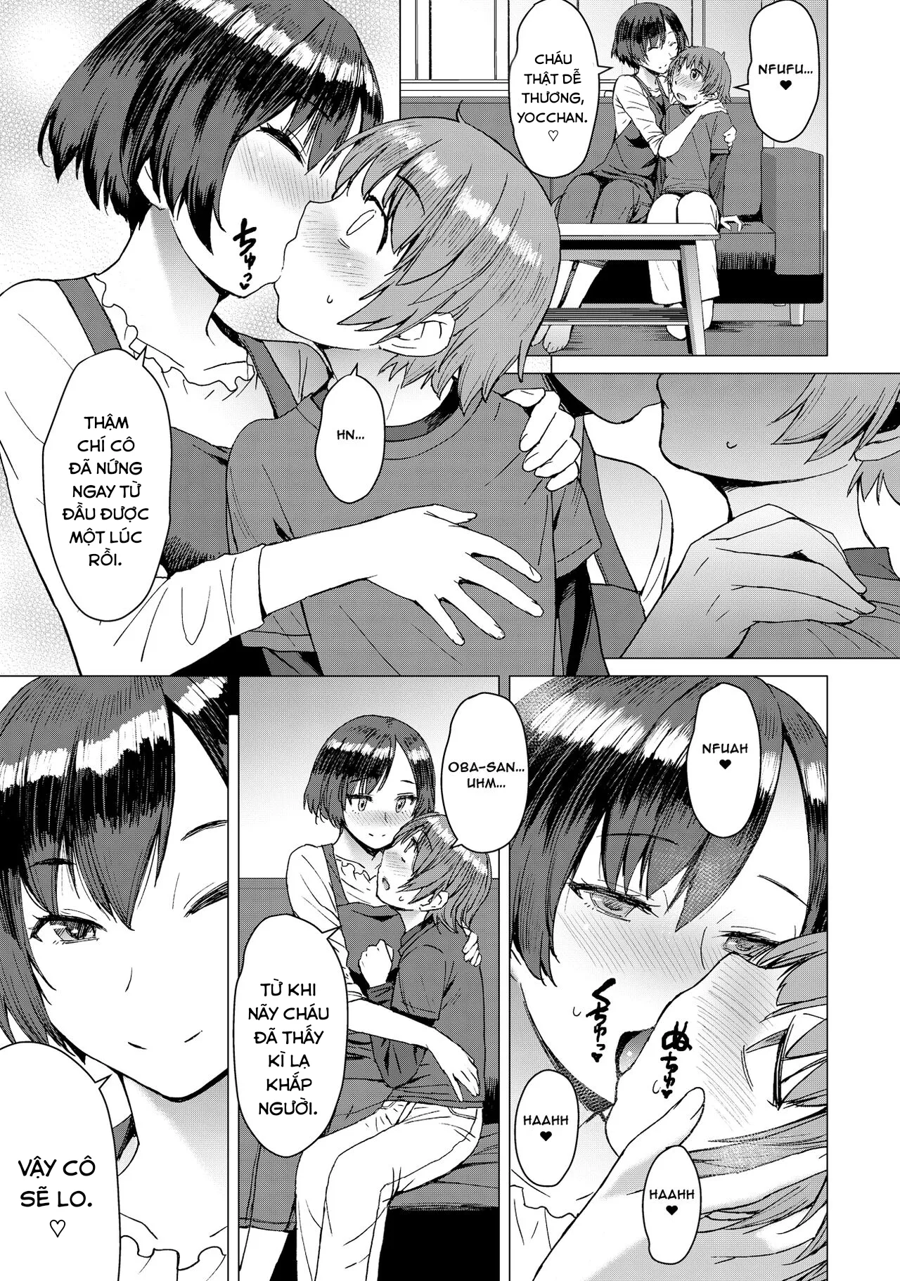 HentaiVN.net - Ảnh 6 - Mẹ của Ken-chan thật dâm đãng! [Ken-chan Mama to Asobou!] - Oneshot