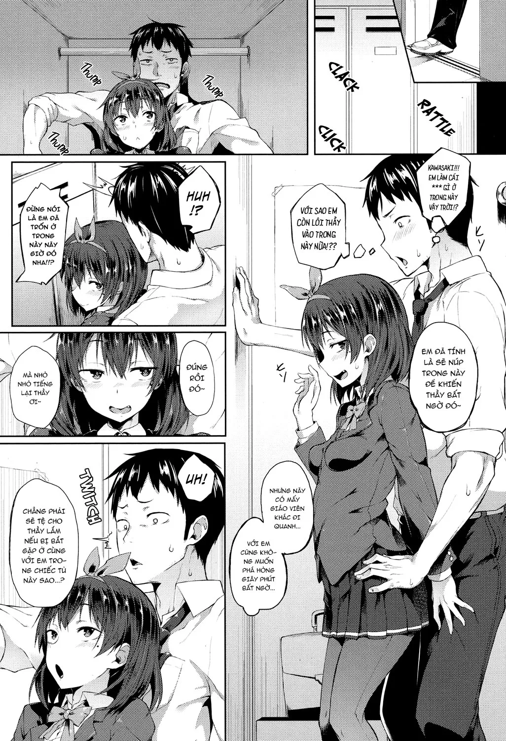 HentaiVN.net - Ảnh 8 - Khóa lại nè...! [Ponkutsu Kara wa Nigerarenai] - Oneshot