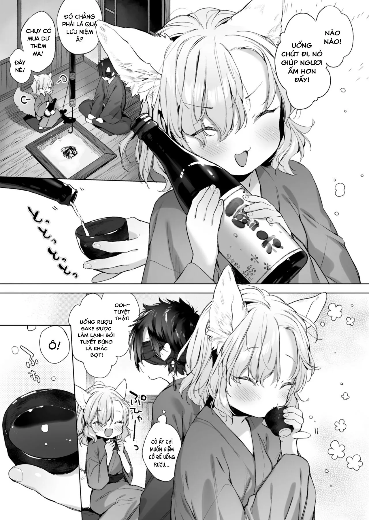 HentaiVN.net - Ảnh 3 - Cảnh tuyết rơi [Horoyoi Yukigeshiki] - Oneshot