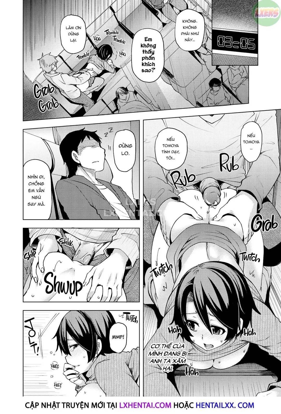 HentaiVN.net - Ảnh 30 - Bị quấy rối trên chuyến xe đêm bởi người lạ - Oneshot