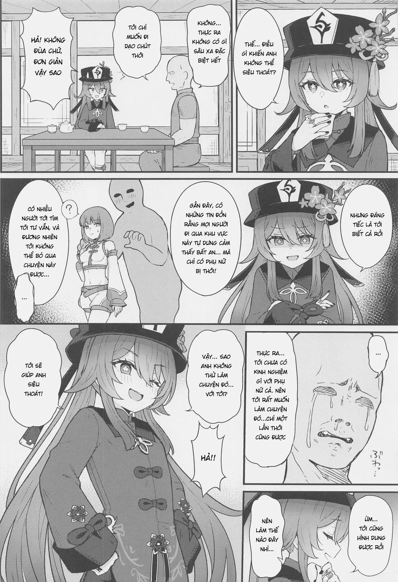 HentaiVN.net - Ảnh 3 - Passing into the Afterlife with Hu Tao [Hu Tao-chan ni Ikasete morau Hon] - Oneshot