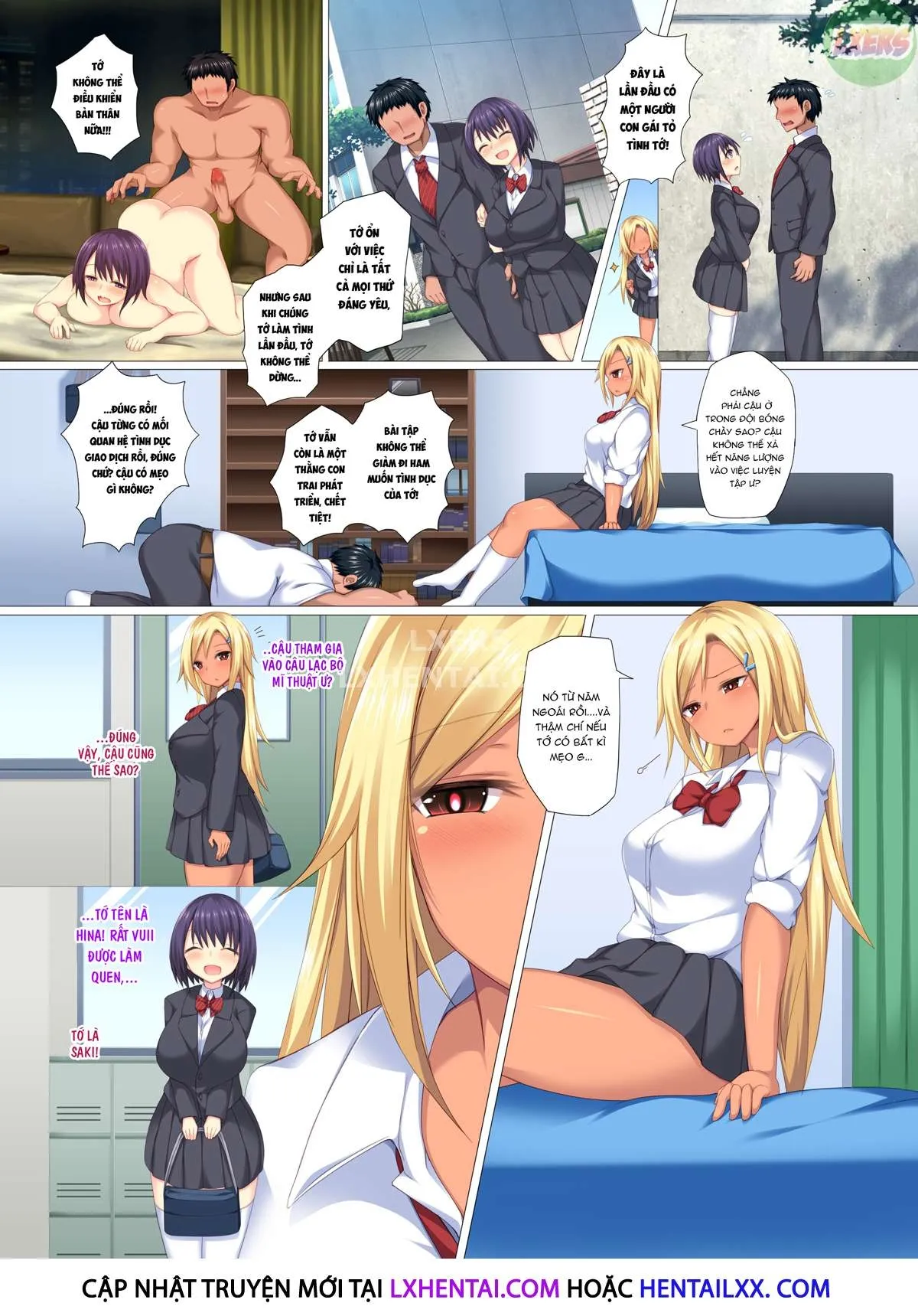 HentaiVN.net - Ảnh 12 - Ngây thơ và hư hỏng có thể xử lý cuồng dâm không? [TENNEN MUSUME TO KURO GYARU GA ZETSURIN KARESHI NO SEIYOKUSHORI WO SURU HANASHI; Can the Airhead and the Gyaru Handle the Chad Boyfriend's Raging Sex Drive?] - Oneshot