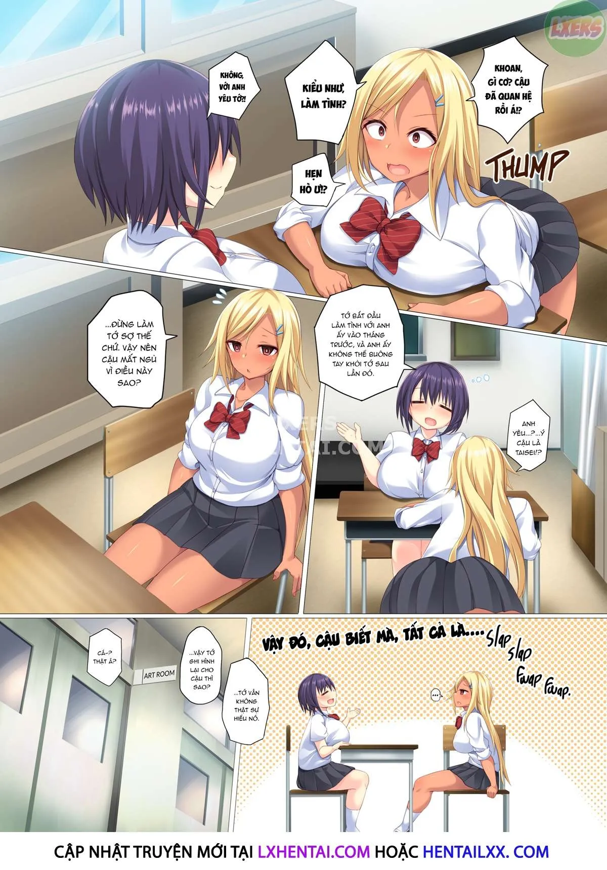 HentaiVN.net - Ảnh 6 - Ngây thơ và hư hỏng có thể xử lý cuồng dâm không? [TENNEN MUSUME TO KURO GYARU GA ZETSURIN KARESHI NO SEIYOKUSHORI WO SURU HANASHI; Can the Airhead and the Gyaru Handle the Chad Boyfriend's Raging Sex Drive?] - Oneshot