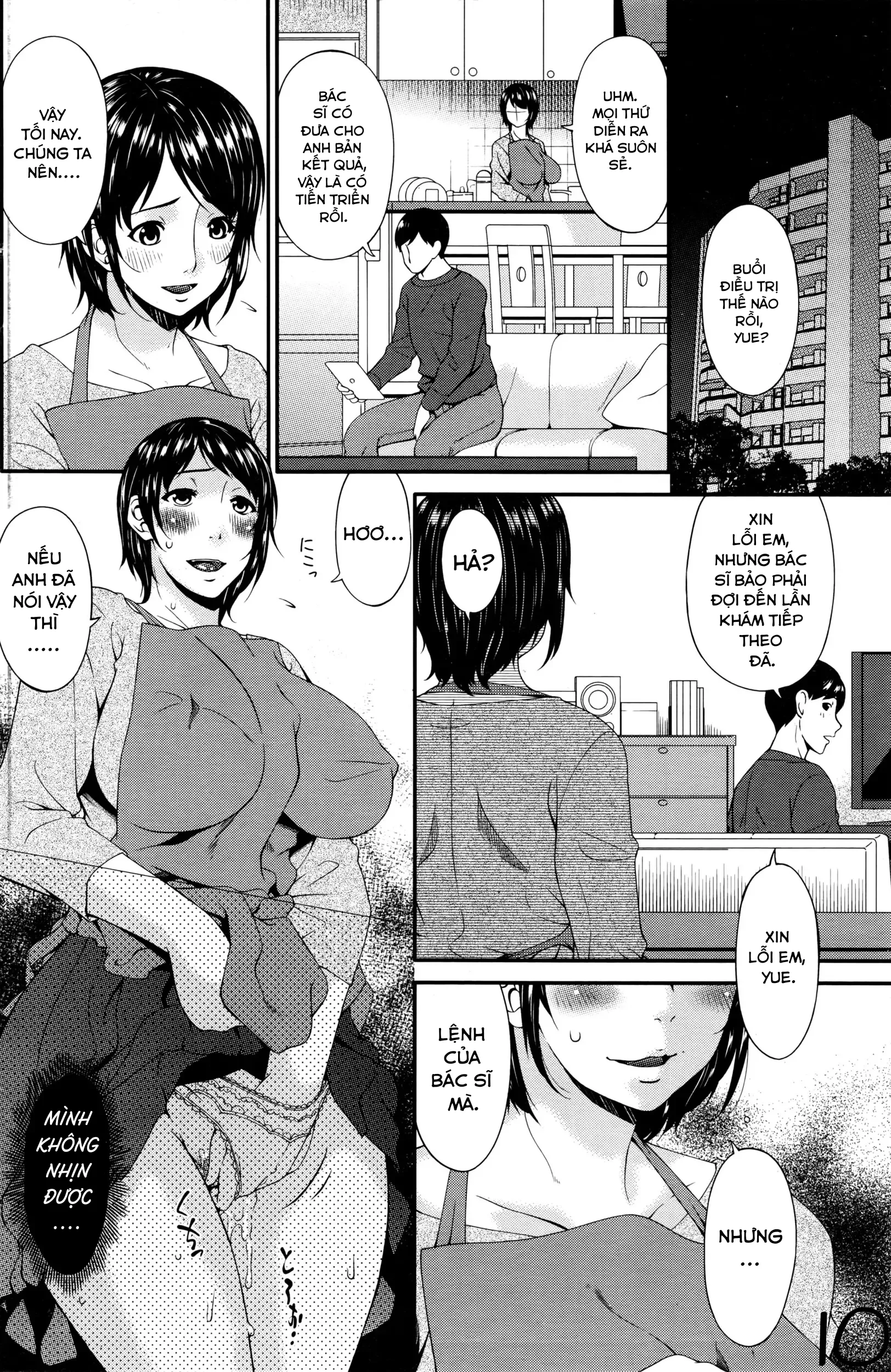 HentaiVN.net - Ảnh 10 - Buổi điều trị kích dục sinh sản [Maku No Mukou No Kaitai;Fertility Pleasure Treatment] - Oneshot