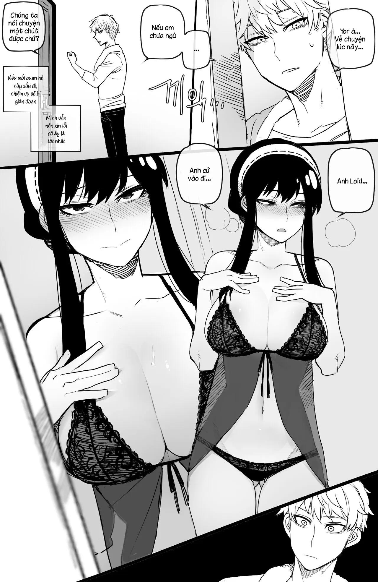 HentaiVN.net - Ảnh 9 - Lần đầu của Yor Forger [SpyxSex] - Oneshot