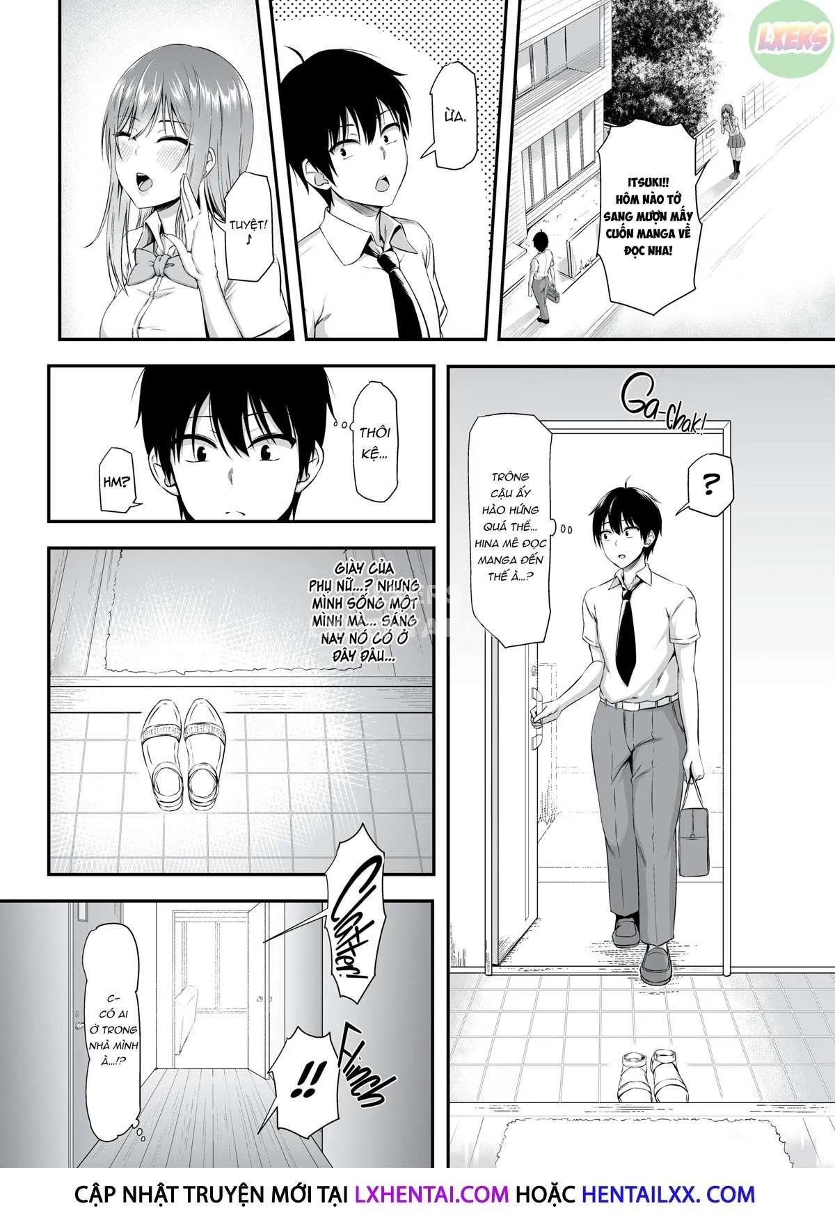 HentaiVN.net - Ảnh 9 - Homestay Harem: Itsuki's Roomies Are Girls!? [HOMESTAY HAREM WA TOTSUZEN NI!? -ITSUKI-KUN, SAIKIN ONNANOKO TO SUMI HAJIMETANDATTE-] - Oneshot
